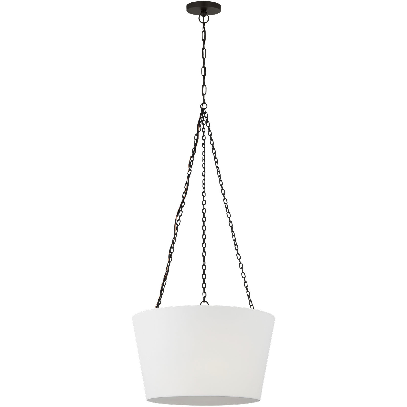 Paloma Contreras Herve 3 Light 18 inch Aged Iron Hanging Shade Ceiling Light