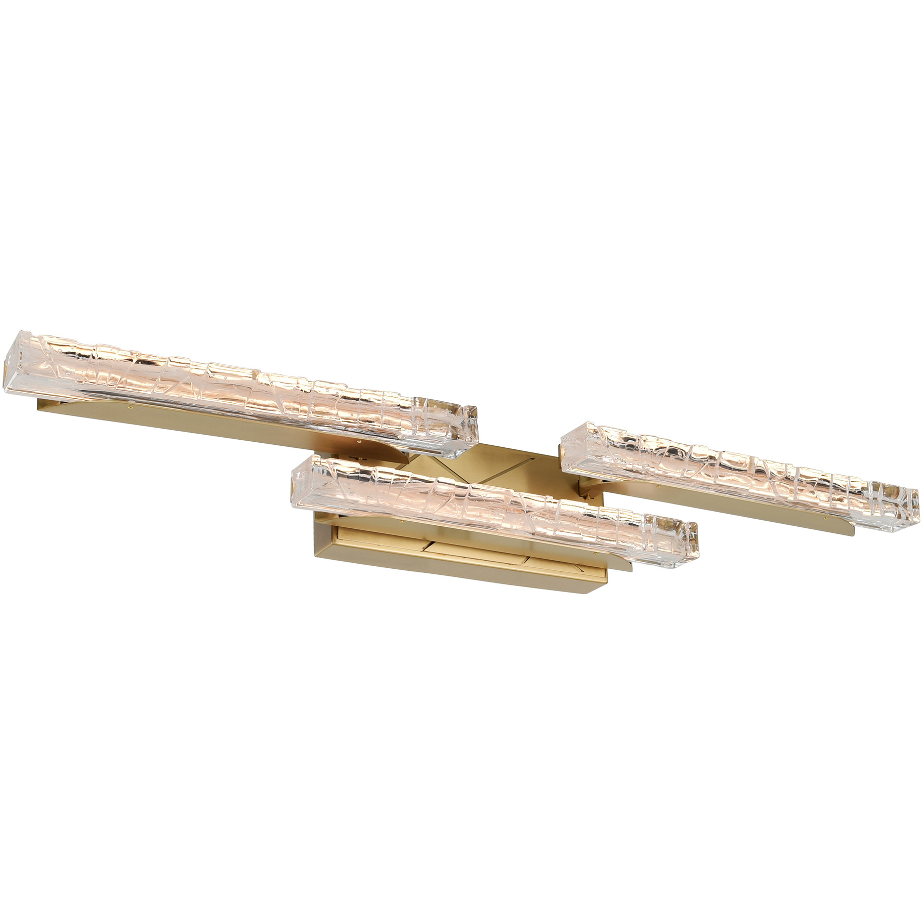 Valira LED 35.5 inch Brass Vanity Light Wall Light