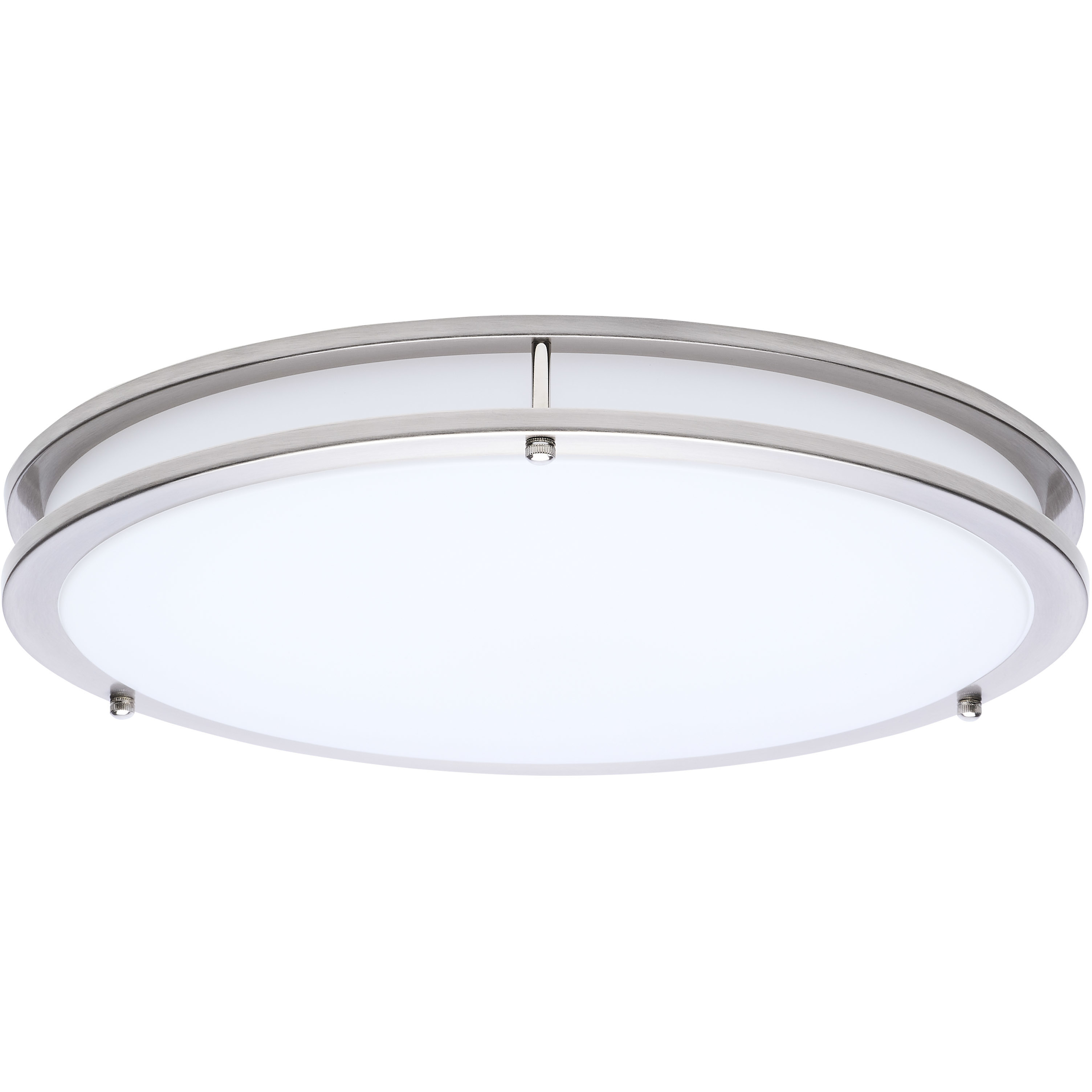 Glamour LED 16.93 inch Brushed Nickel Flush Mount Ceiling Light