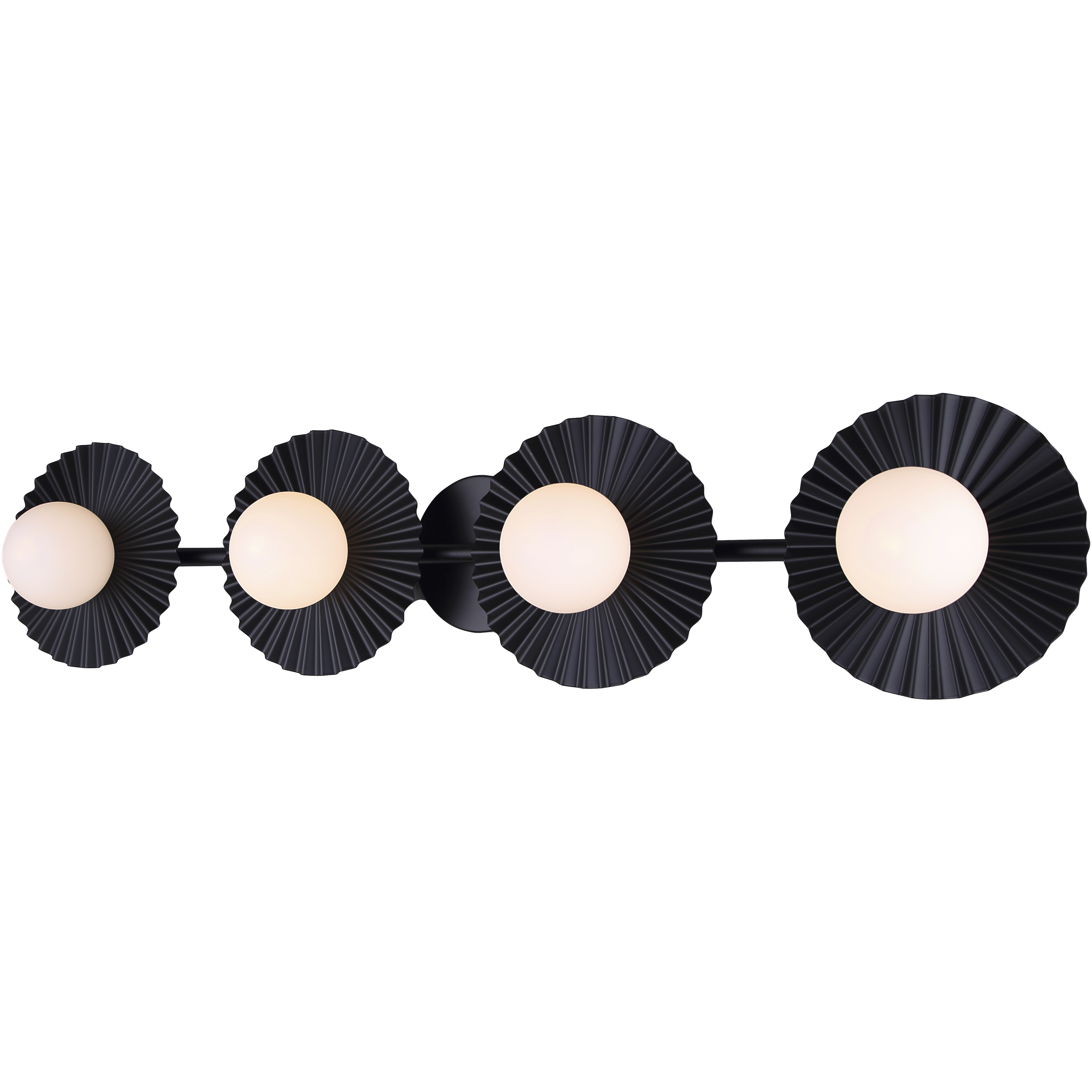 Payton 4 Light 38.75 inch Black Vanity Light Wall Light