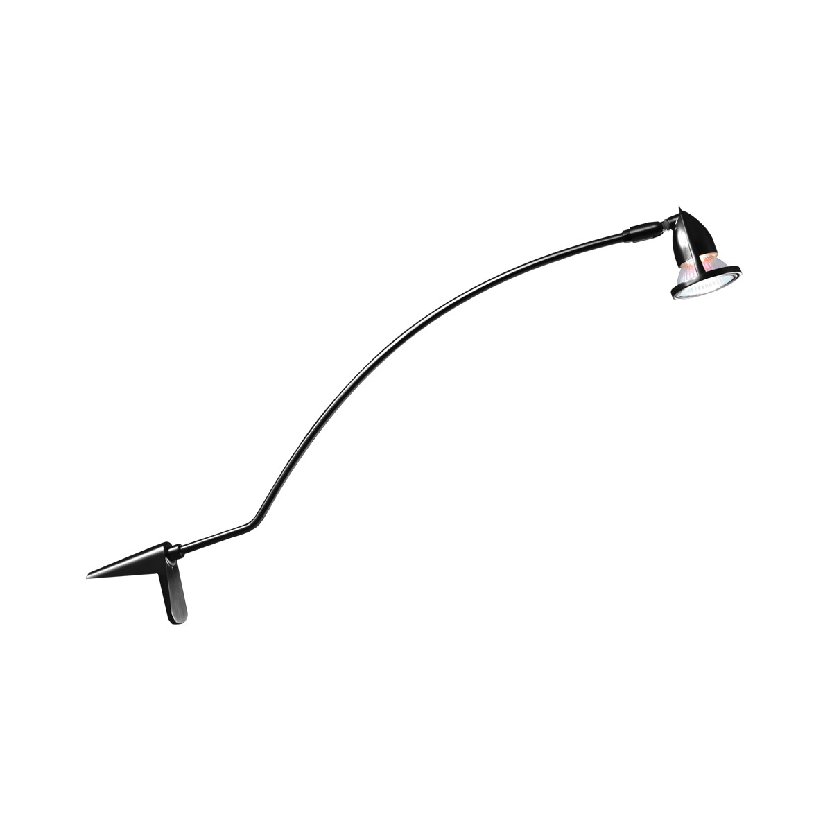 Series 123 50 watt 3.25 inch Black Arclight Wall Light, Clamp Mount