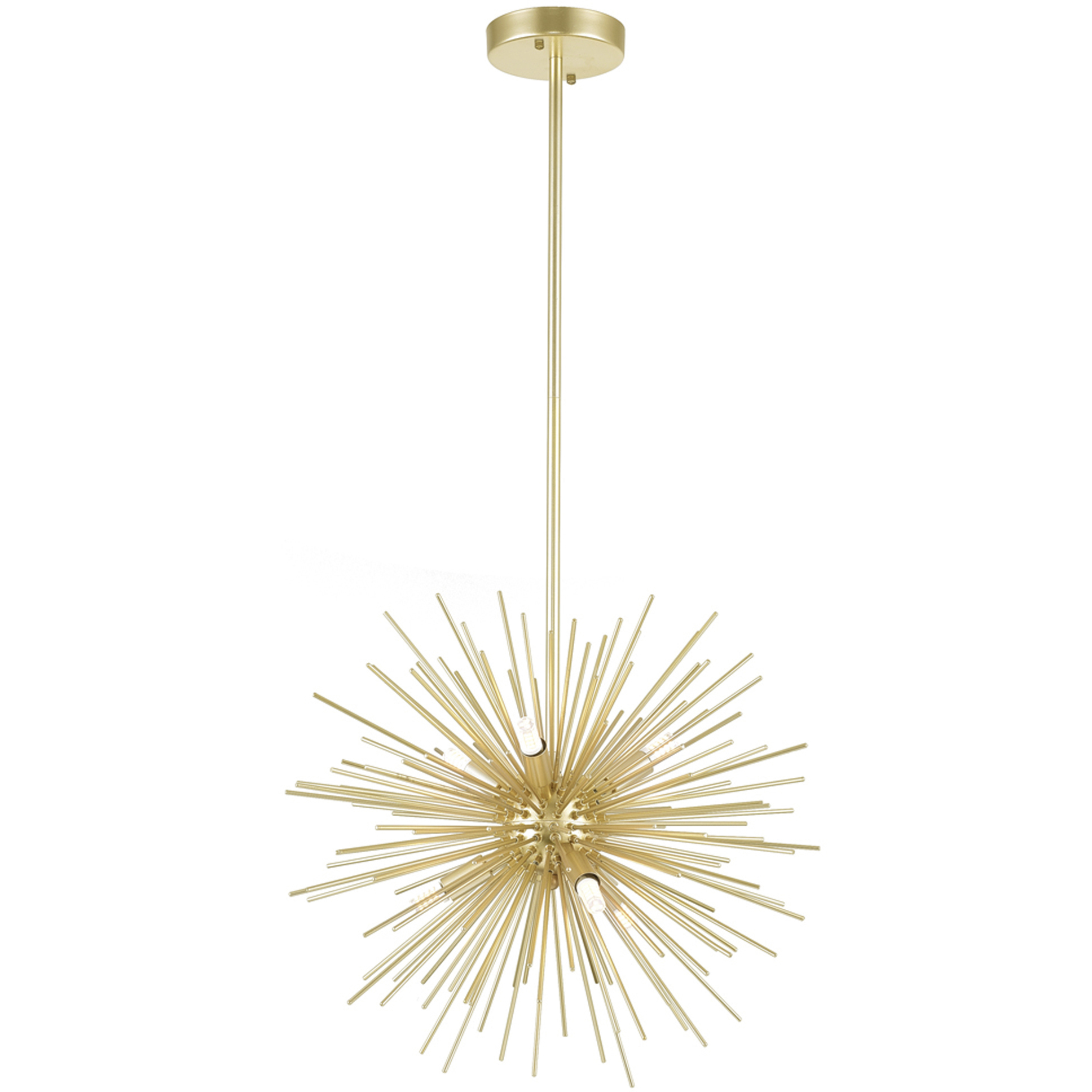 Savannah 6 Light 16 inch Gold Leaf Chandelier Ceiling Light