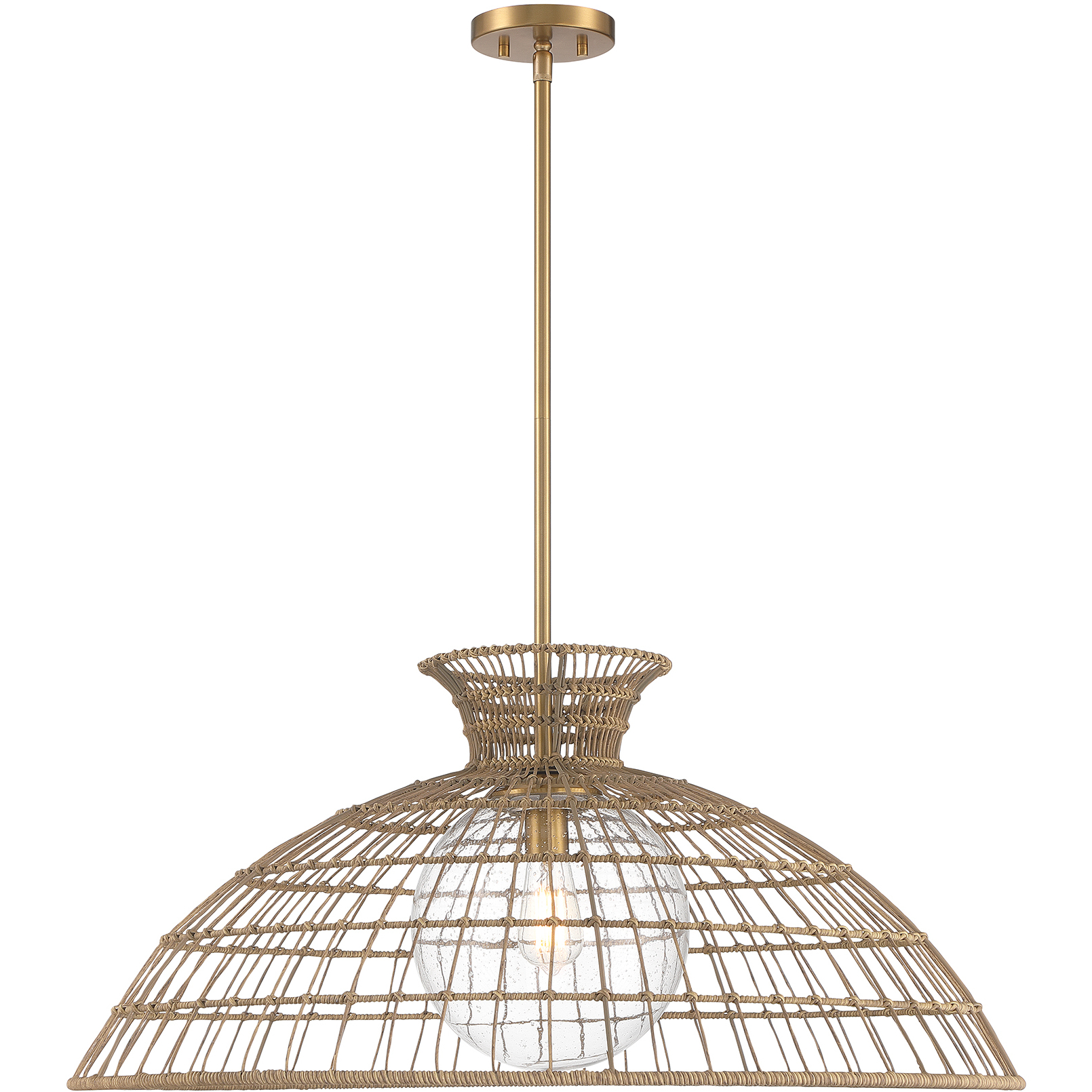 Lanai 1 Light 32 inch Warm Brass Pendant Ceiling Light