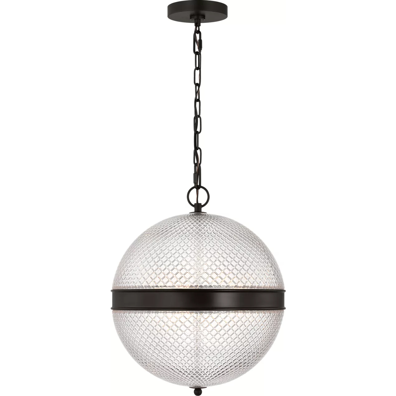 Alexa Hampton Lucinda 3 Light 15 inch Aged Iron Pendant Ceiling Light
