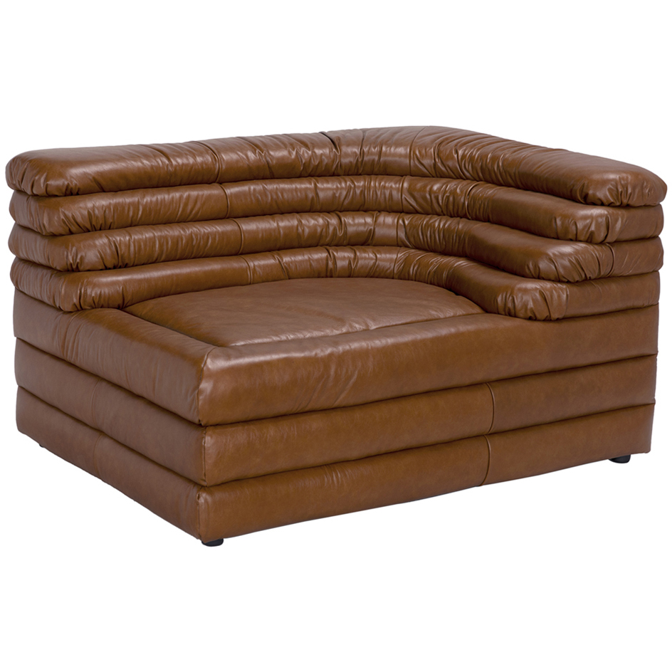 Bandera Roche Tan Modular Sofa, Right Corner