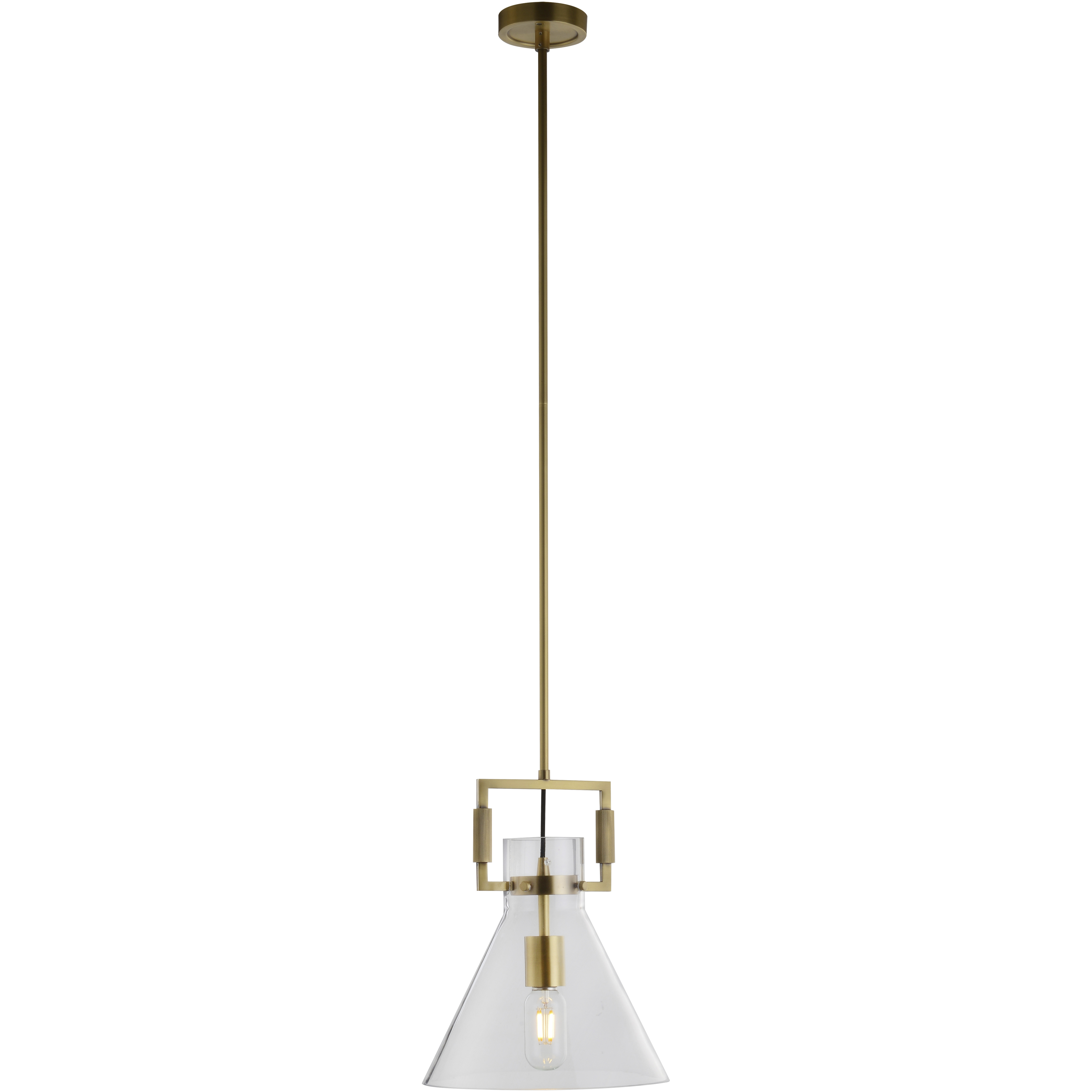 Canada 1 Light 9.84 inch Brass Pendant Ceiling Light