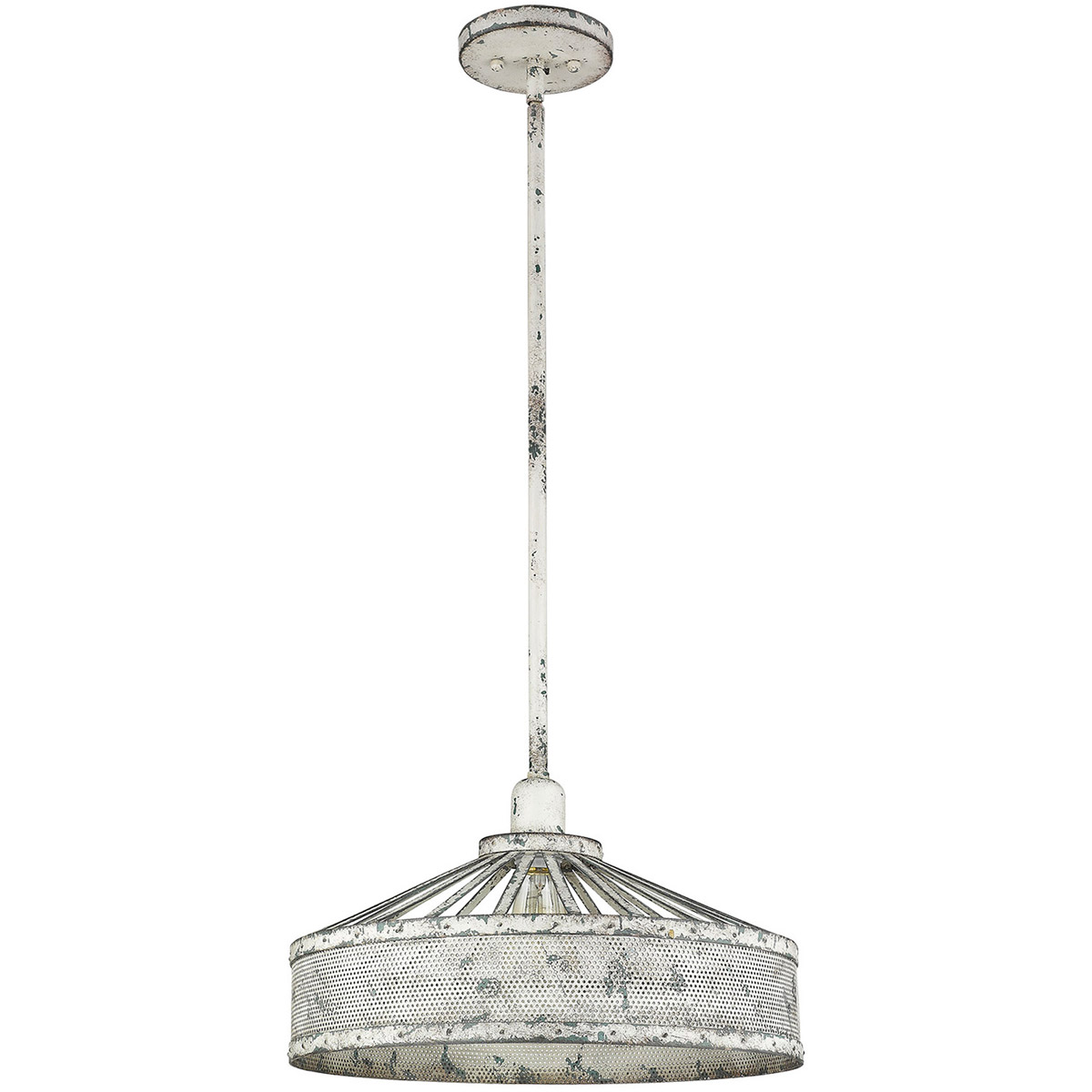 Iris 1 Light 16 inch Aged Ivory Pendant Ceiling Light