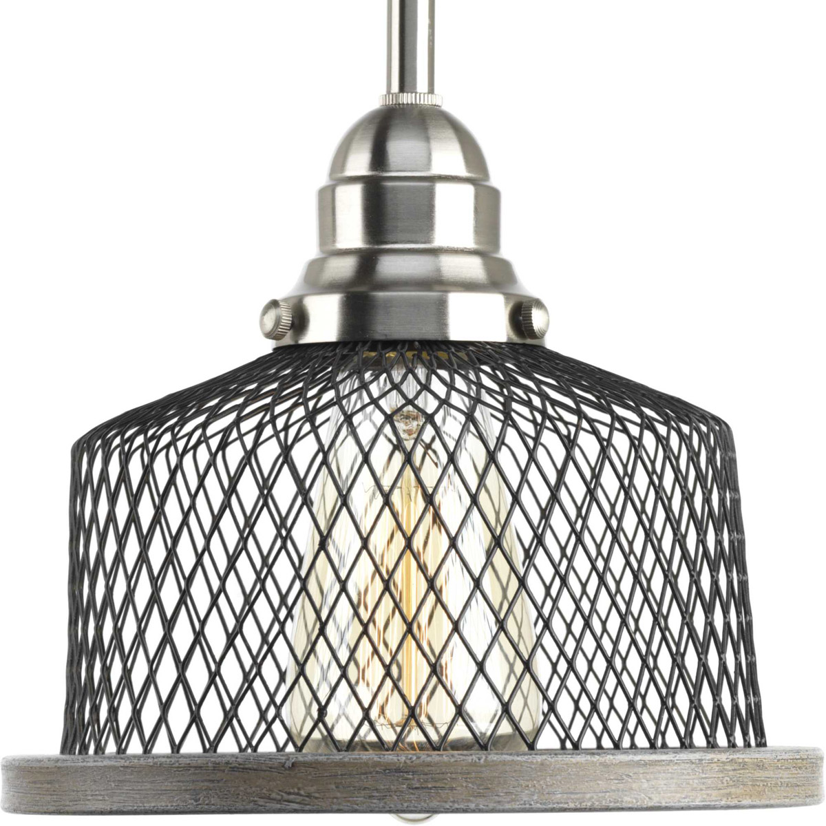 Biarritz 1 Light 8 inch Brushed Nickel Mini-Pendant Ceiling Light