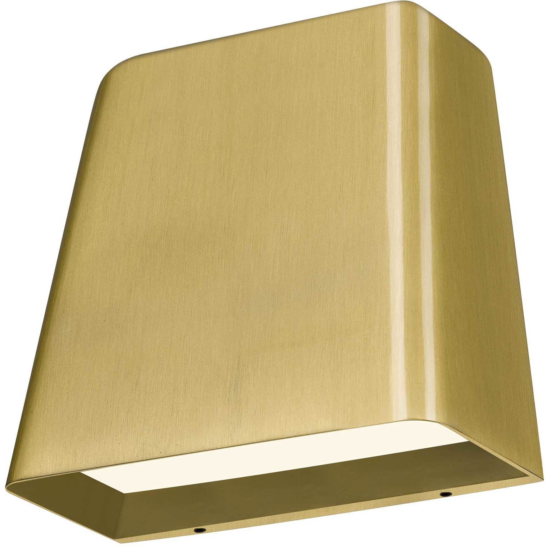 Bull LED 4.63 inch Brushed Brass Outdoor Wall Sconce