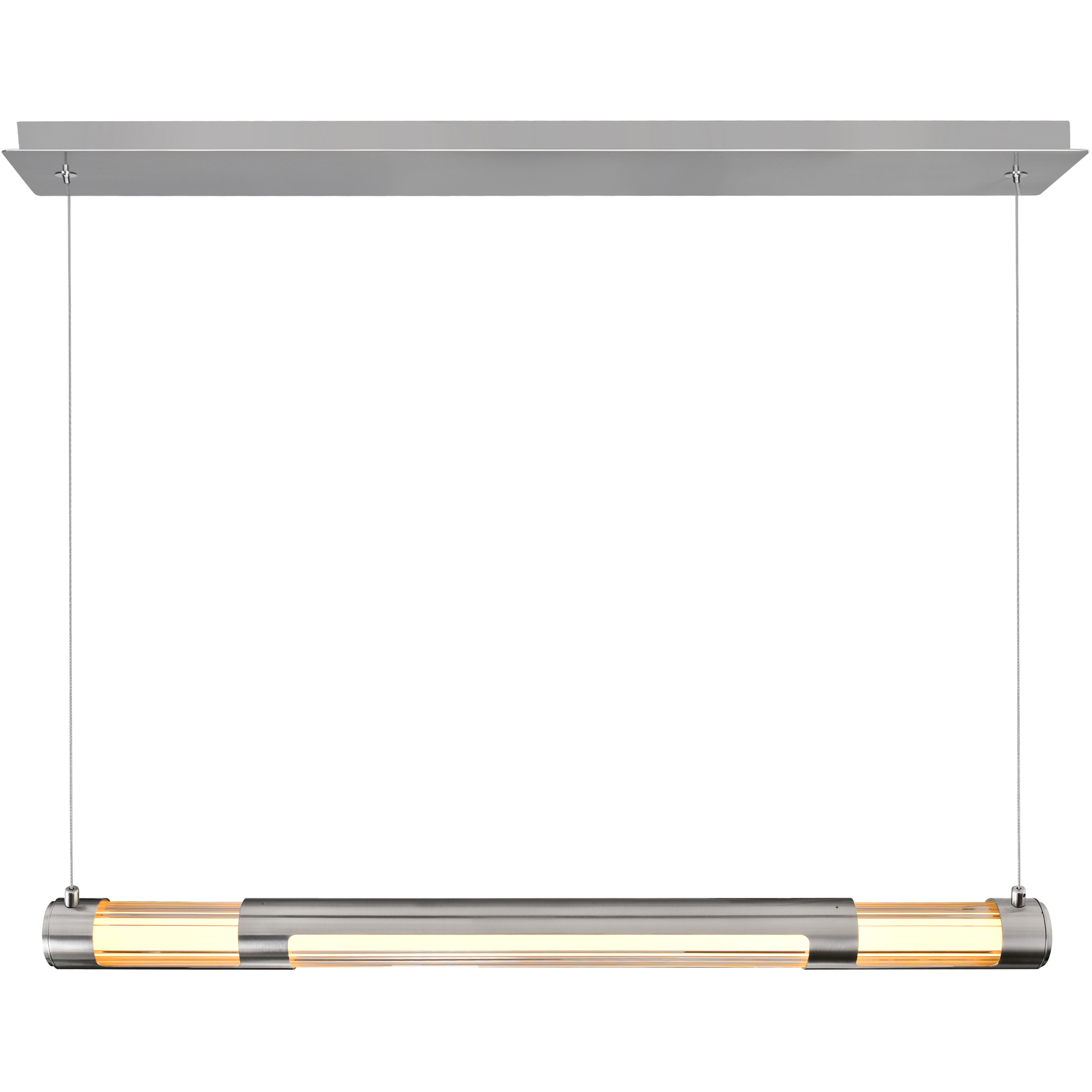Neva LED 36 inch Satin Nickel Island/Pool Table Light Ceiling Light