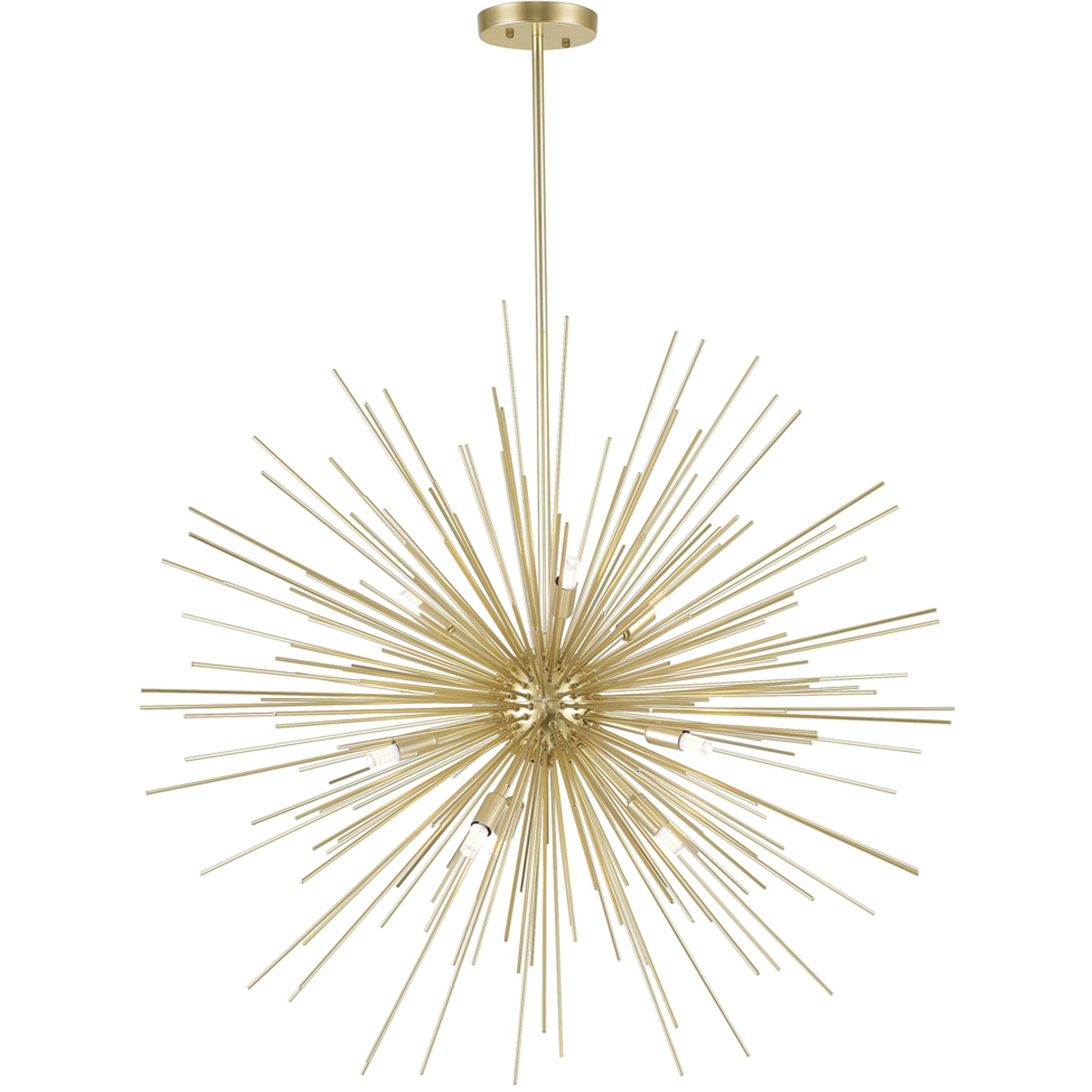 Savannah 9 Light 30 inch Gold Leaf Chandelier Ceiling Light