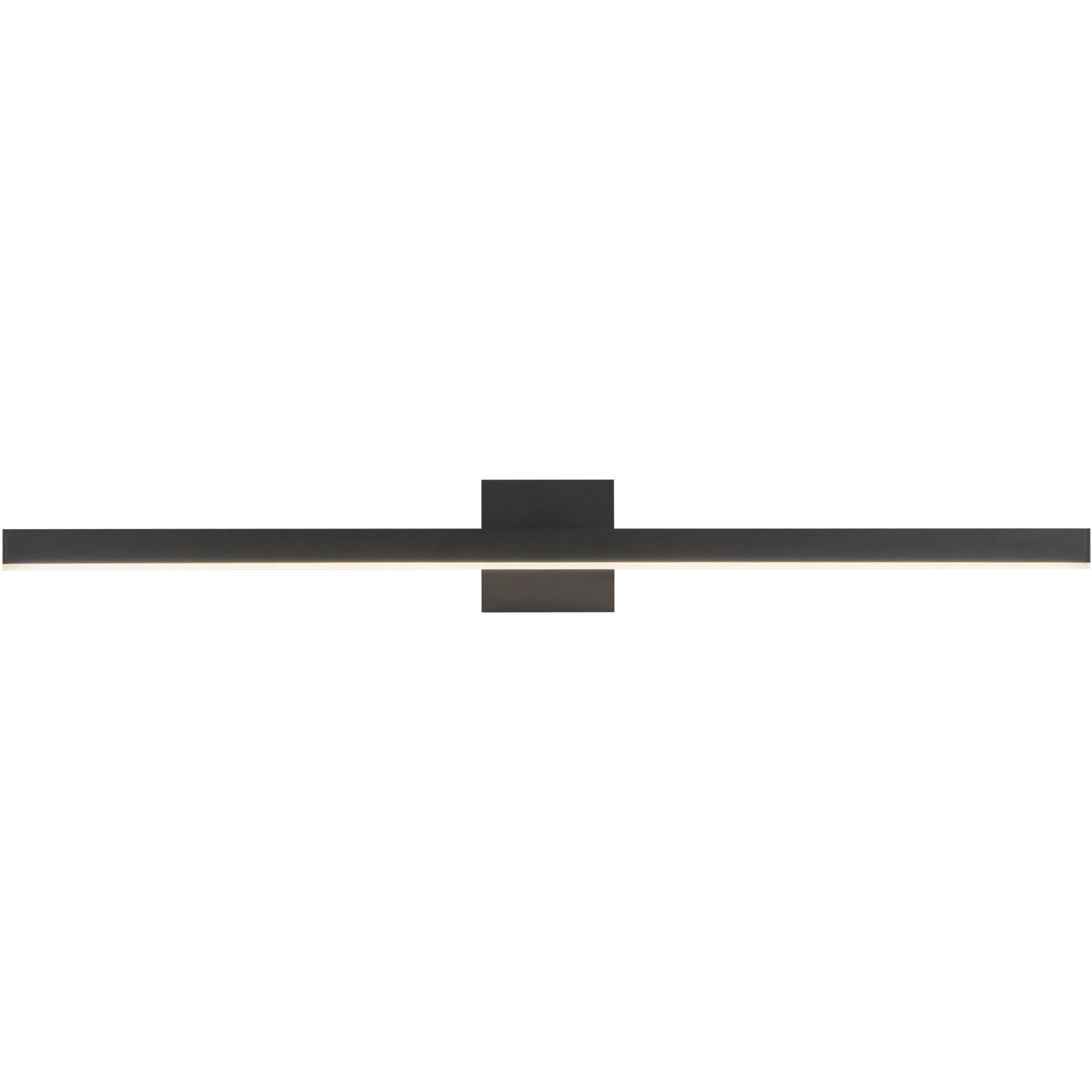 Vega LED 37 inch Black Vanity Light Wall Light in 3000K