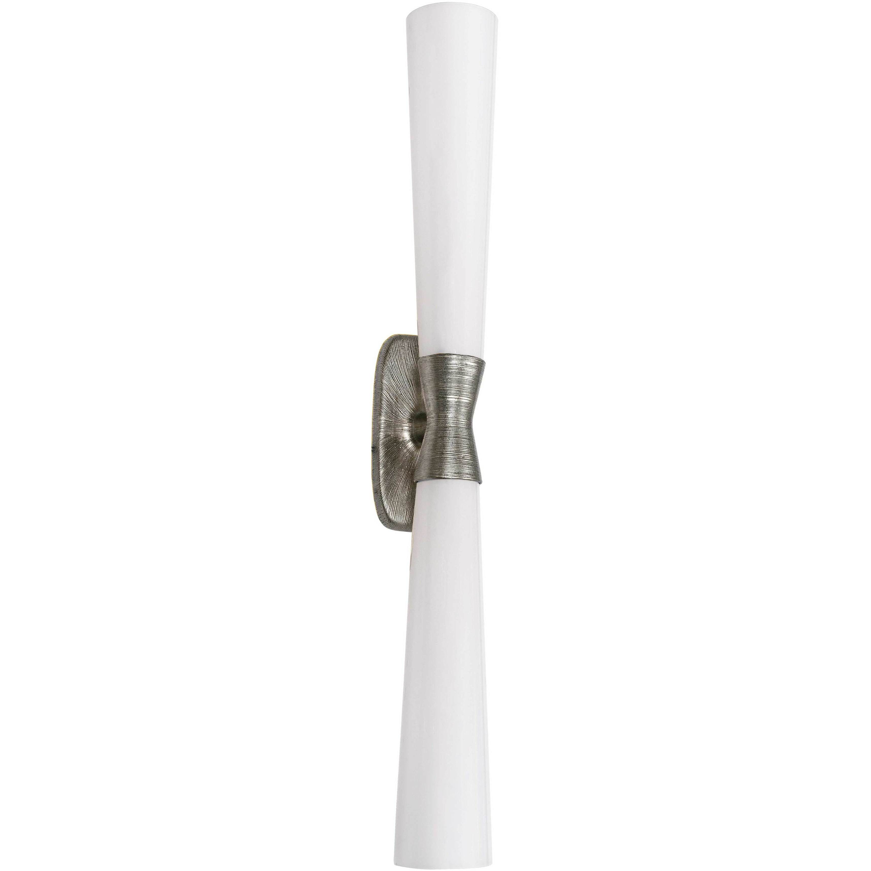 Whitney 2 Light 4.75 inch Silver Wall Sconce Wall Light