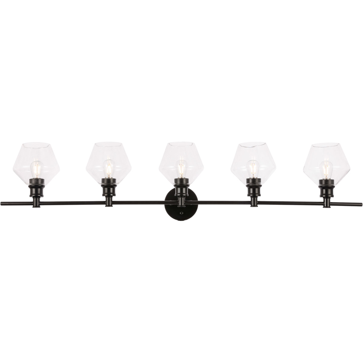 Gene 5 Light 47 inch Black Wall sconce Wall Light