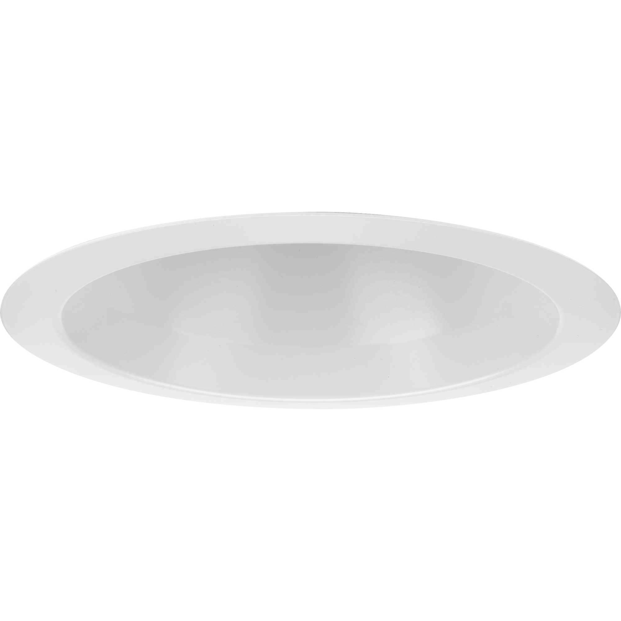 6in Recessed Trim PAR38 Satin White Open Shower Trim