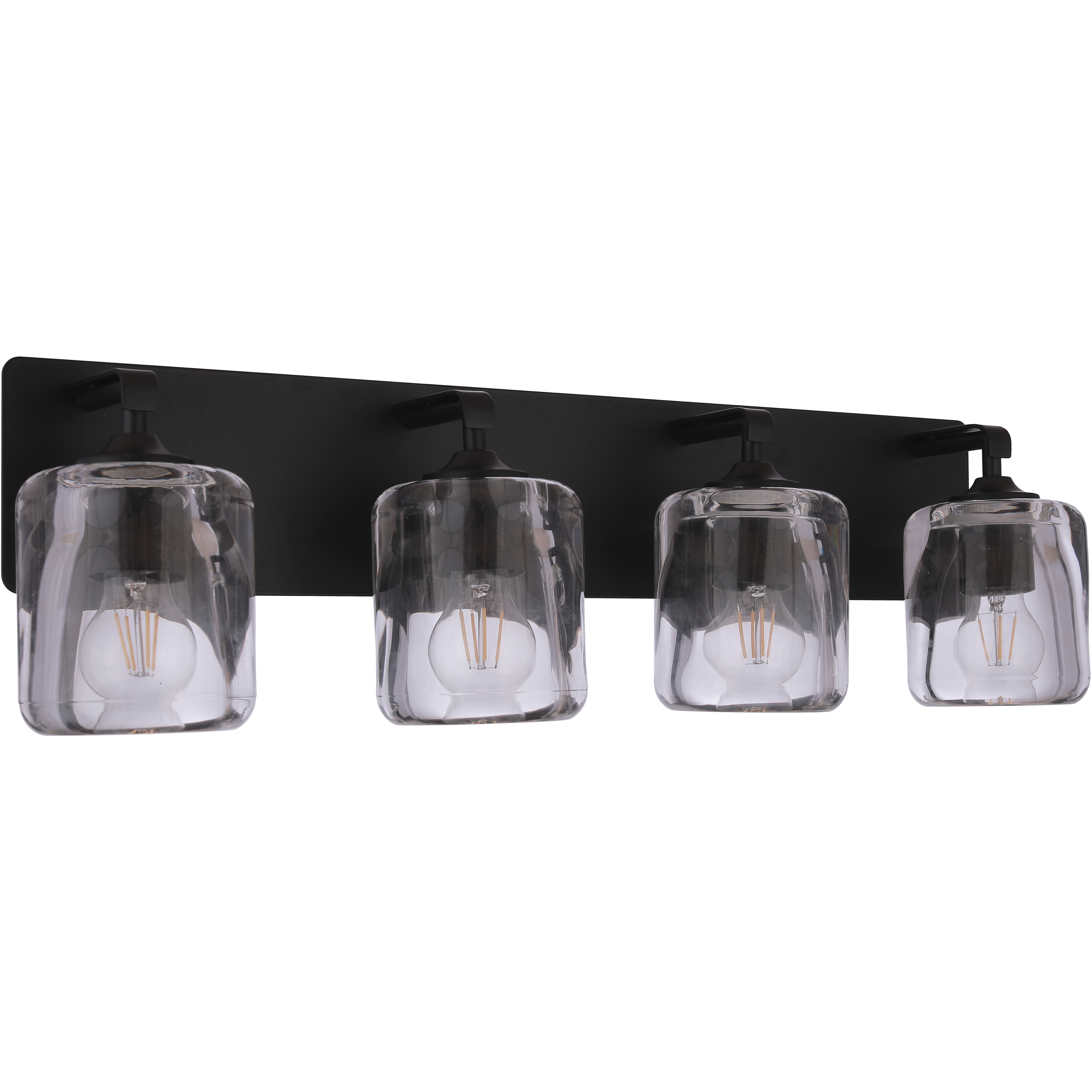 Andie 4 Light 28 inch Flat Black Vanity Light Wall Light