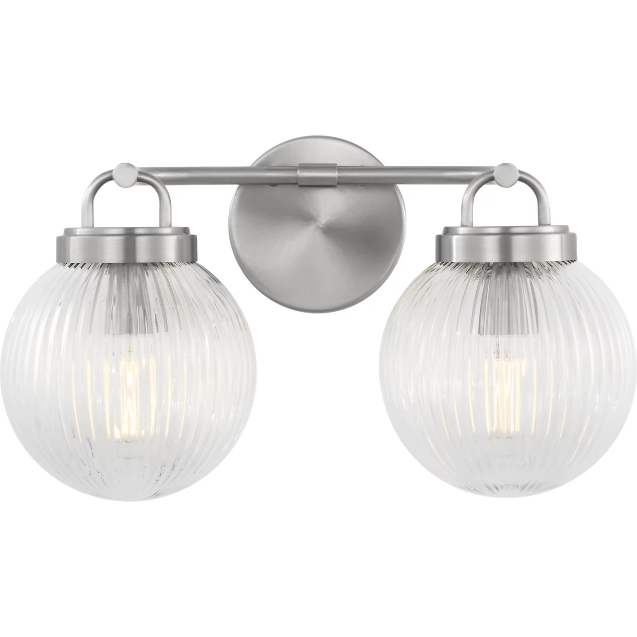 Drew & Jonathan Preston 2 Light 16 inch Brushed Nickel Bath Vanity Wall Light