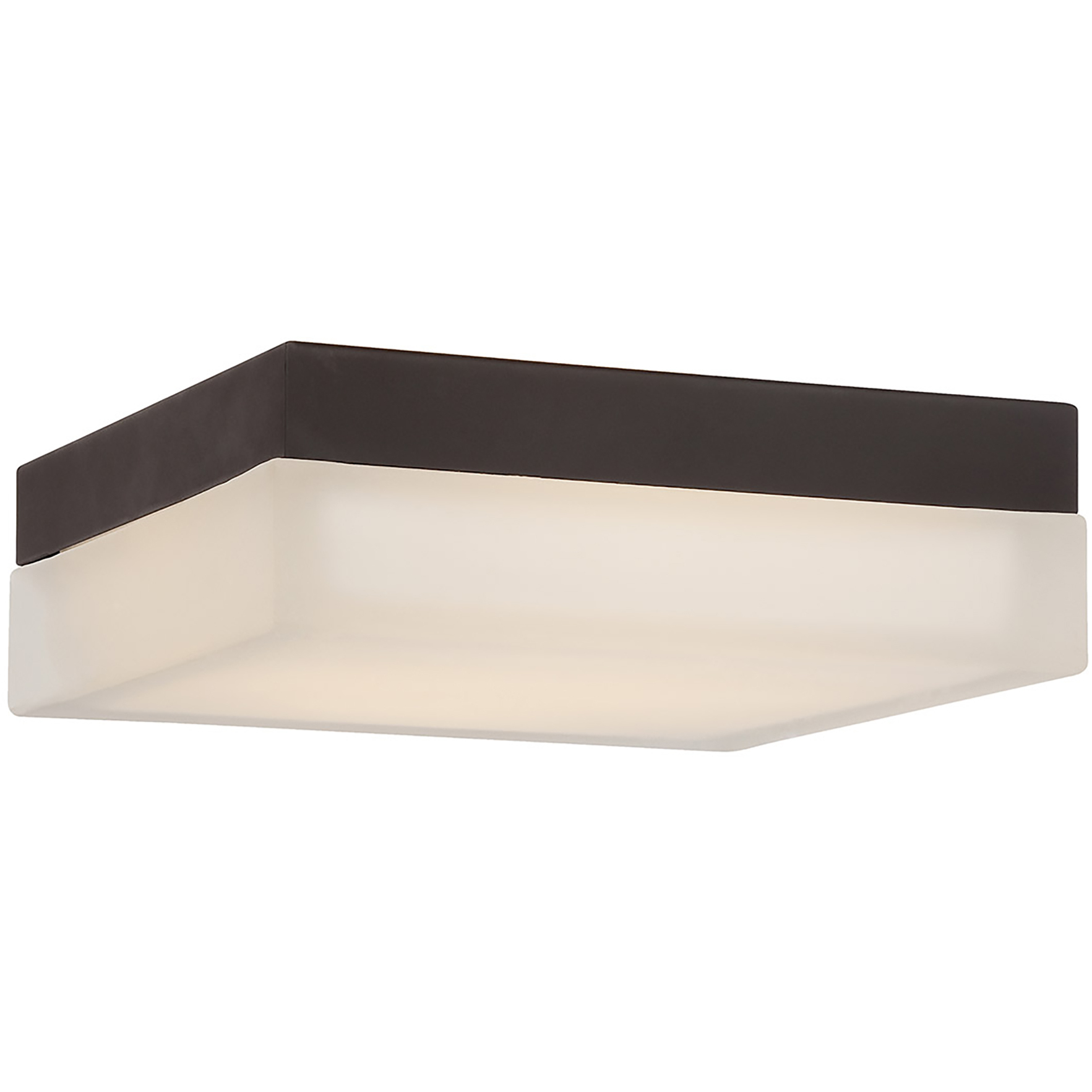 Dice LED 6 inch Bronze Flush Mount Ceiling Light in 3500K, 6in, dweLED