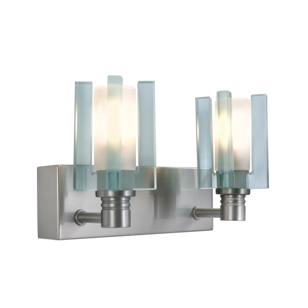 Akina 2 Light 8.75 inch Satin Nickel Wall Sconce Wall Light