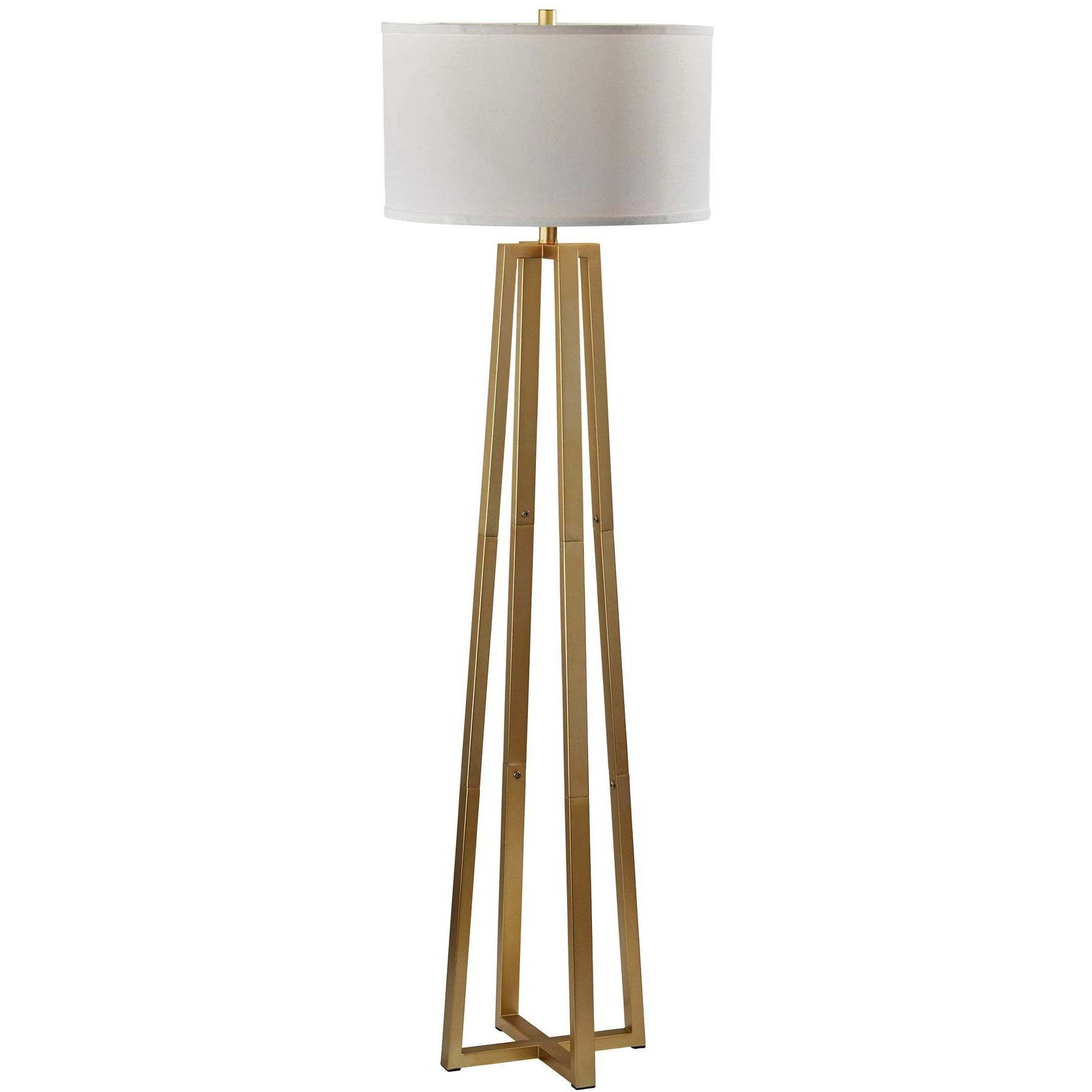 Oakley 58.5 inch 150.00 watt Antique Brass Floor Lamp Portable Light, Simplee Adesso
