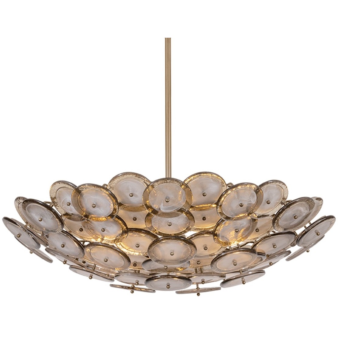 Wassama 8 Light 32 inch Patina Brass Chandelier Ceiling Light