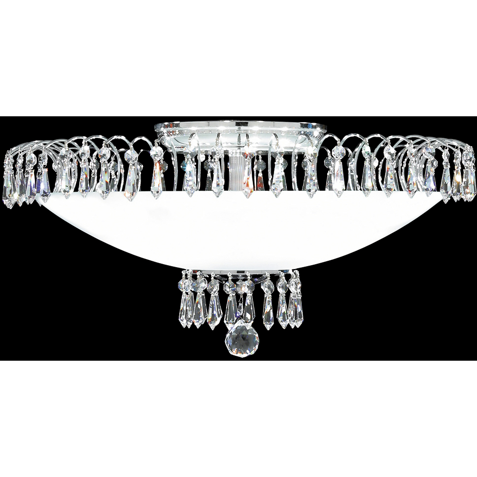Crystal Rain 8 Light 22 inch Silver Chandelier Ceiling Light
