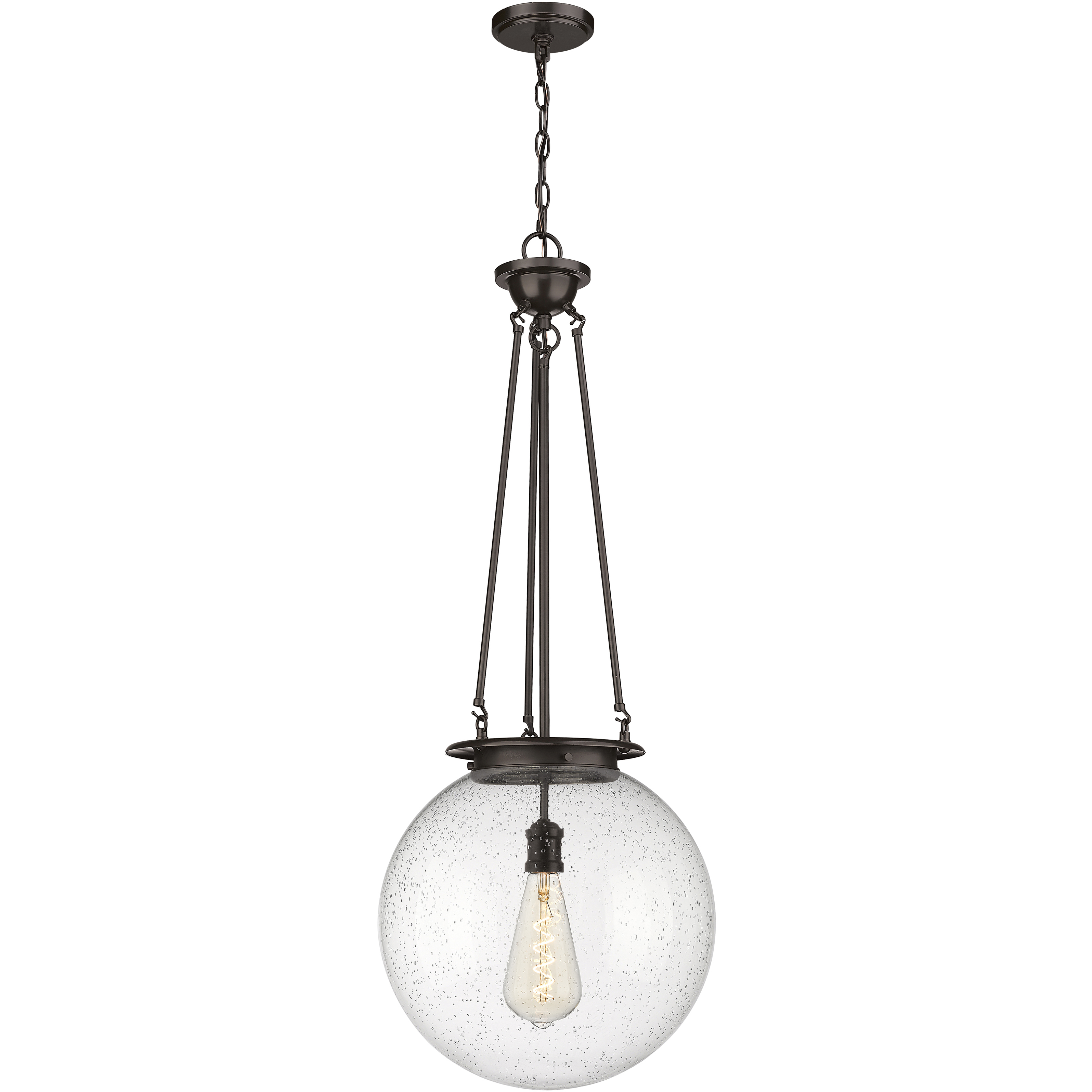 Beacon 1 Light 15.75 inch Oil Rubbed Bronze Pendant Ceiling Light