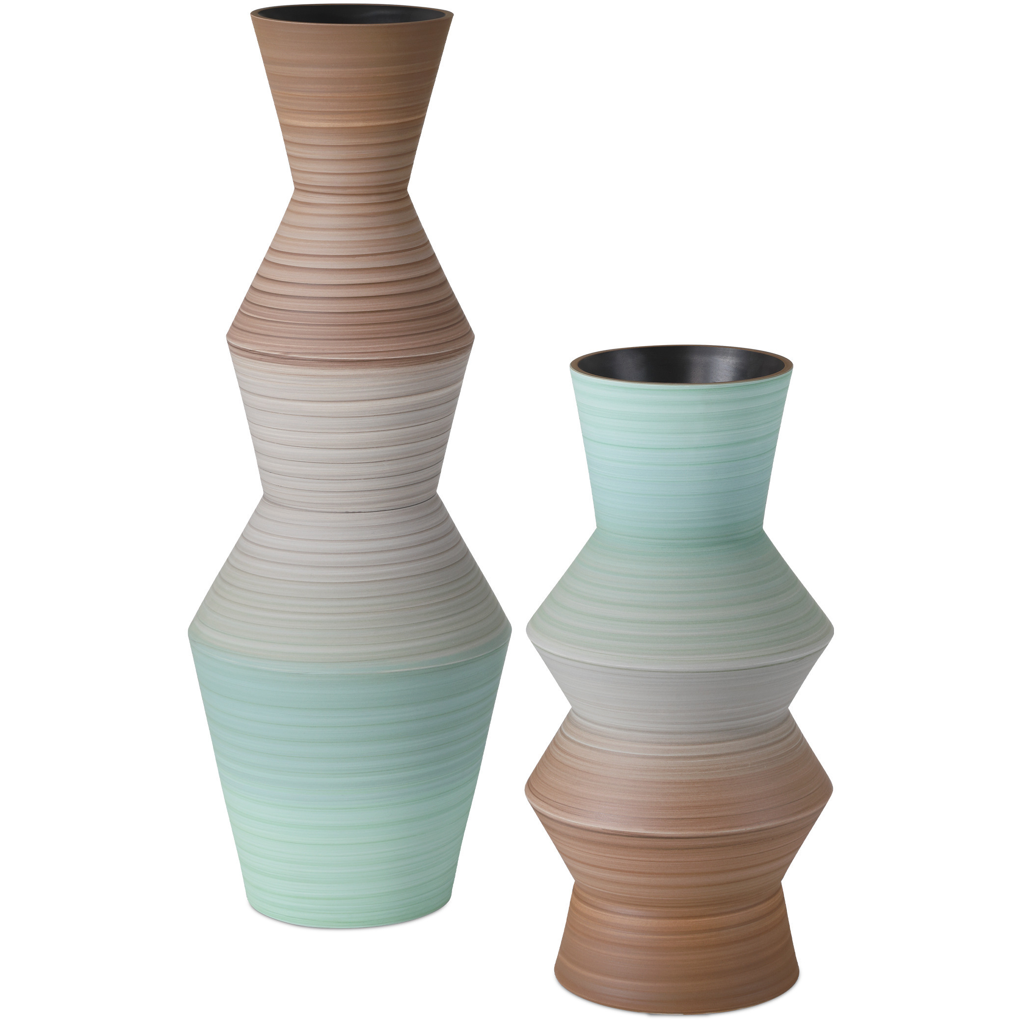 Happy 80's 11 X 5.25 inch Vases, Set of 2