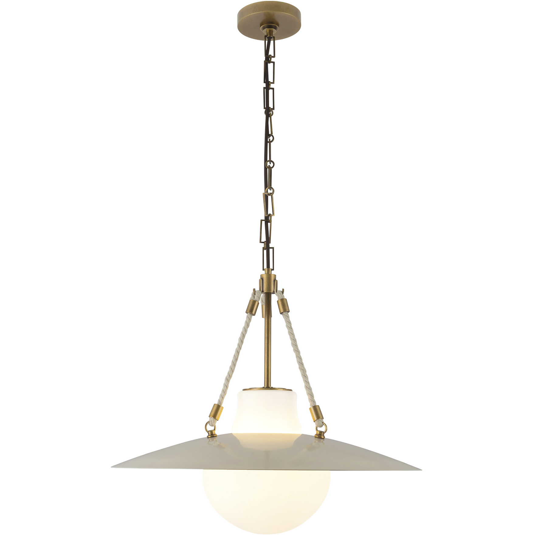 Waverly 1 Light 22 inch Pearl White Pendant Ceiling Light