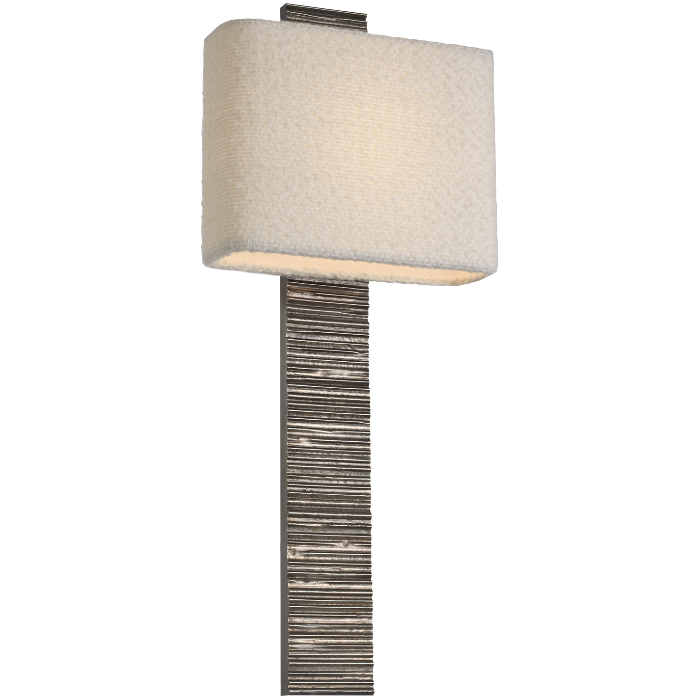 Anne-Marie Barton Fumar LED 9.5 inch Ridged Graphite Tail Sconce Wall Light