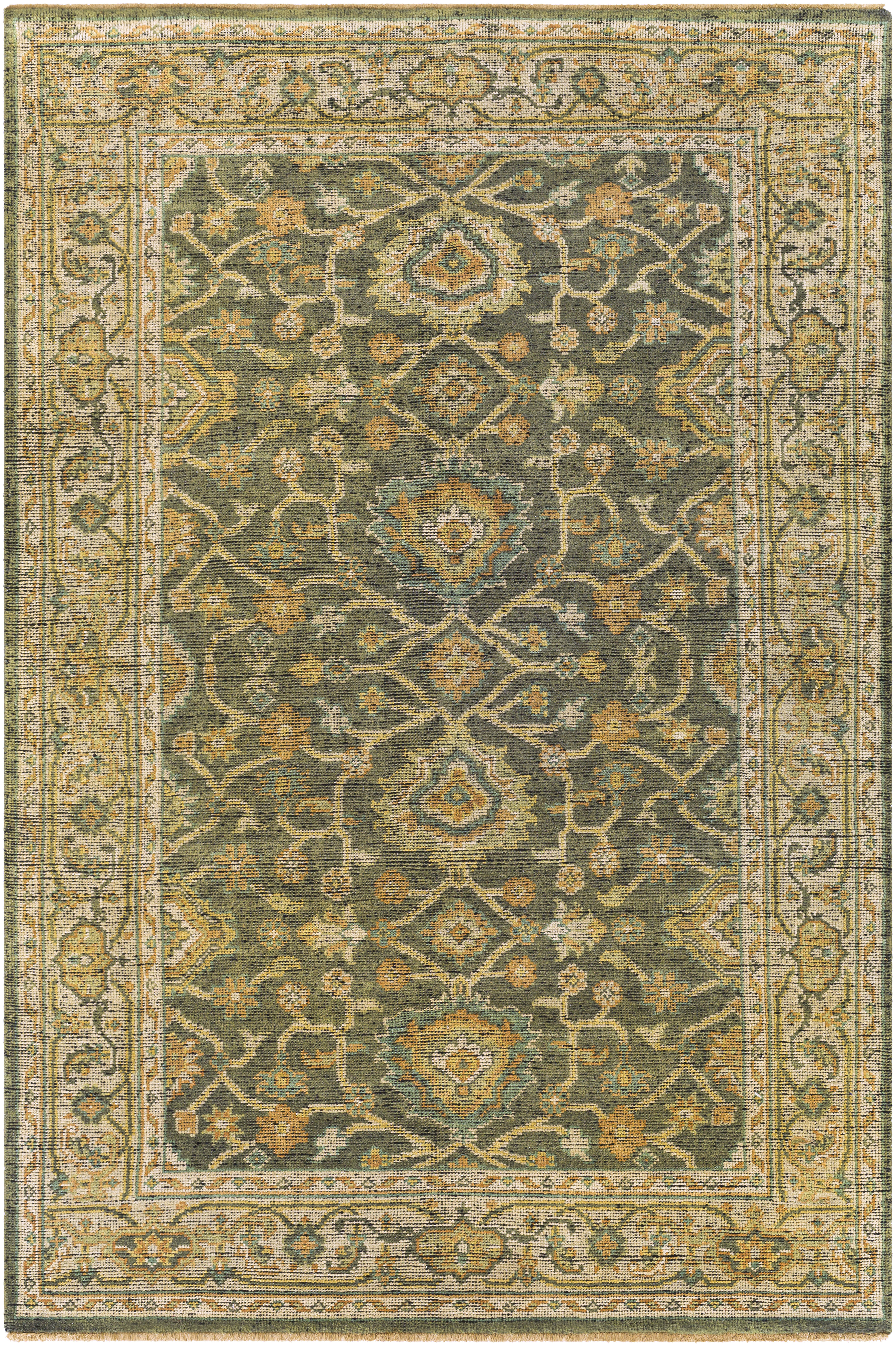 Reign 36 X 24 inch Sage Rug in 2 x 3, Rectangle