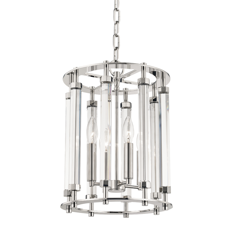 Haddon 4 Light 12 inch Polished Nickel Pendant Ceiling Light