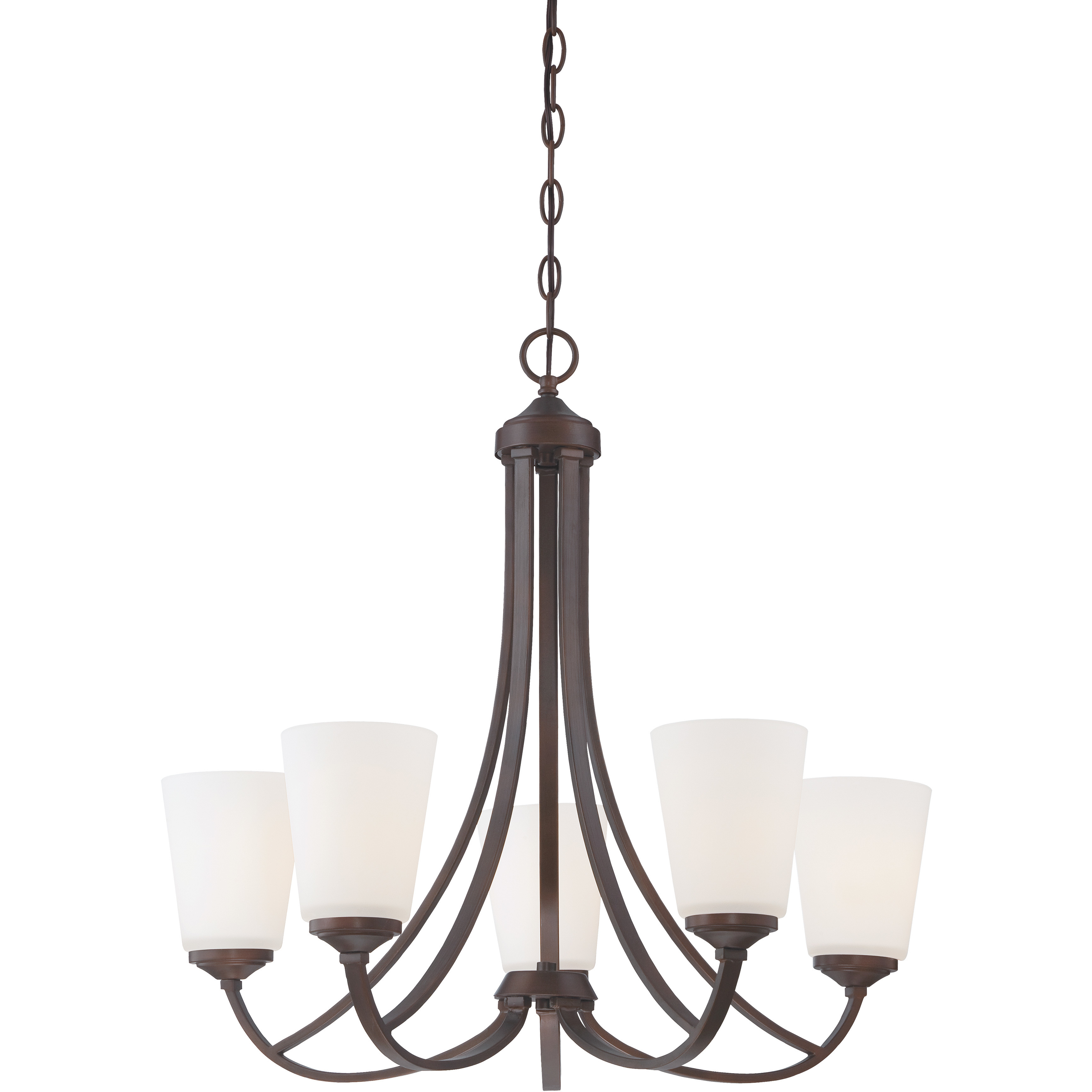 Overland Park 5 Light 26 inch Vintage Bronze Chandelier Ceiling Light