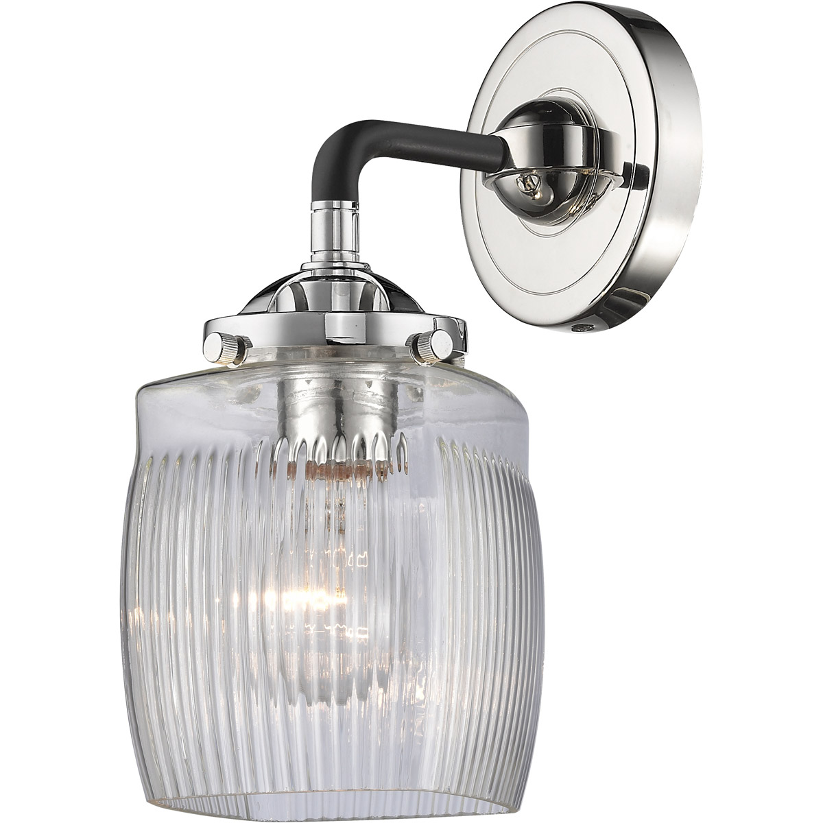 Nouveau Colton LED 6 inch Brushed Satin Nickel Sconce Wall Light, Nouveau