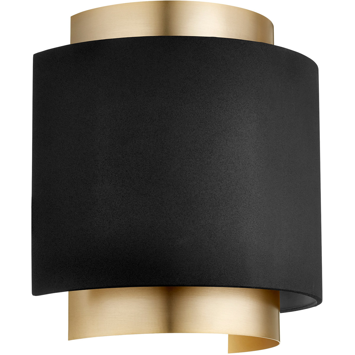 Fort Worth 1 Light 10.75 inch Noir and Aged Brass Wall Sconce Wall Light