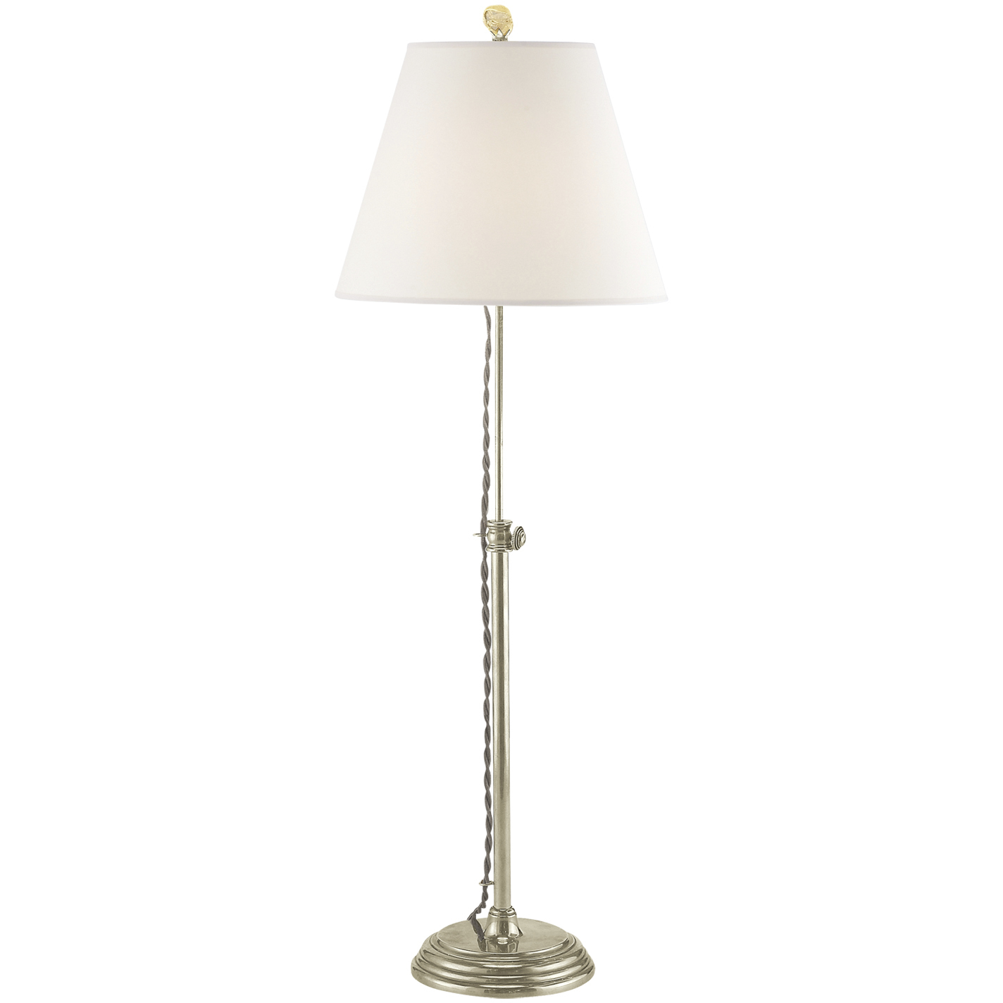 Suzanne Kasler Wyatt 20.5 inch 60 watt Antique Nickel Accent Lamp Portable Light in Linen