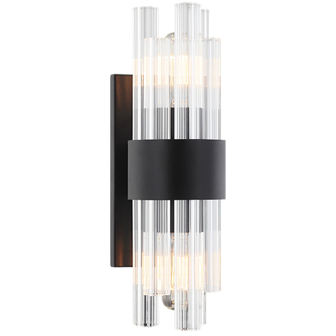 Kellan 2 Light 5 inch Matte Black Wall Sconce Wall Light