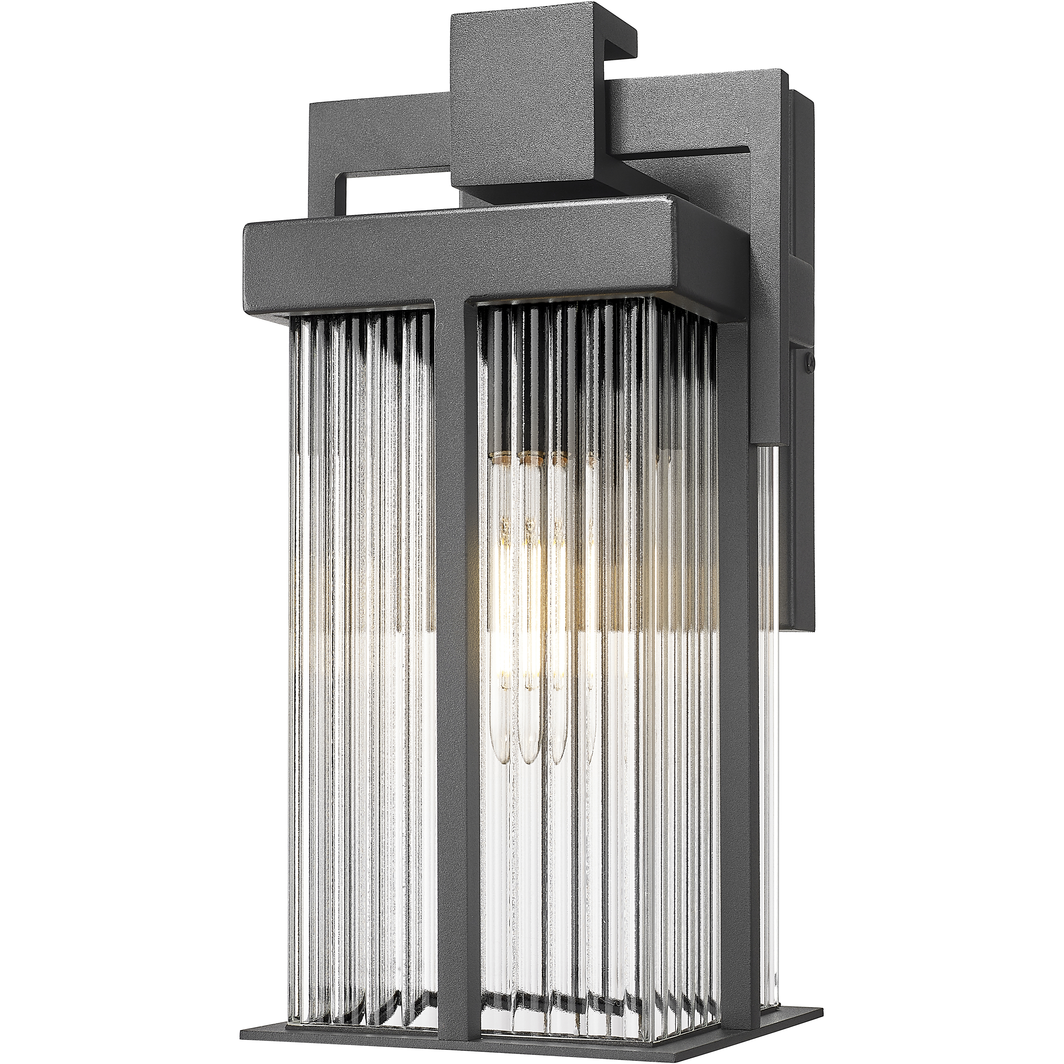 Fortis 1 Light 13 inch Sand Black Outdoor Wall Light