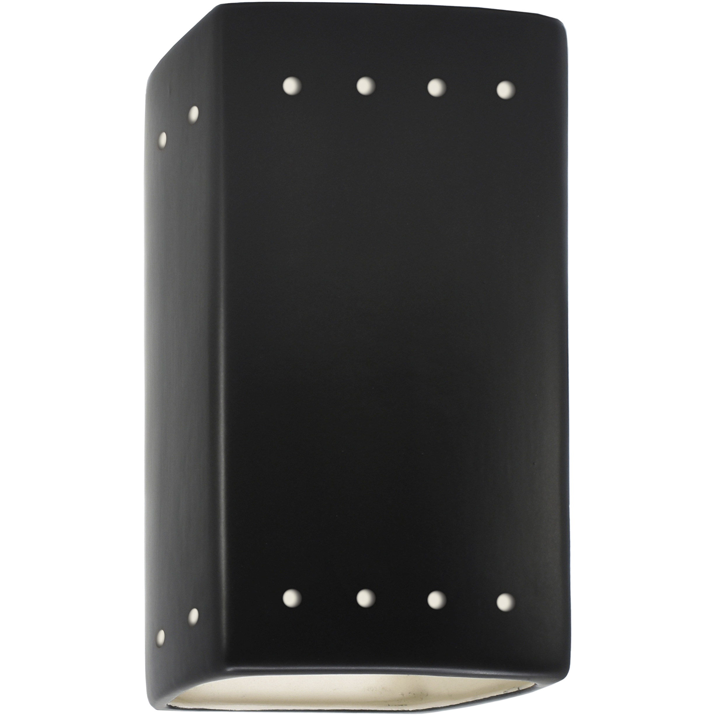 Ambiance Rectangle LED 5.25 inch Carbon Matte Black Wall Sconce Wall Light, Small