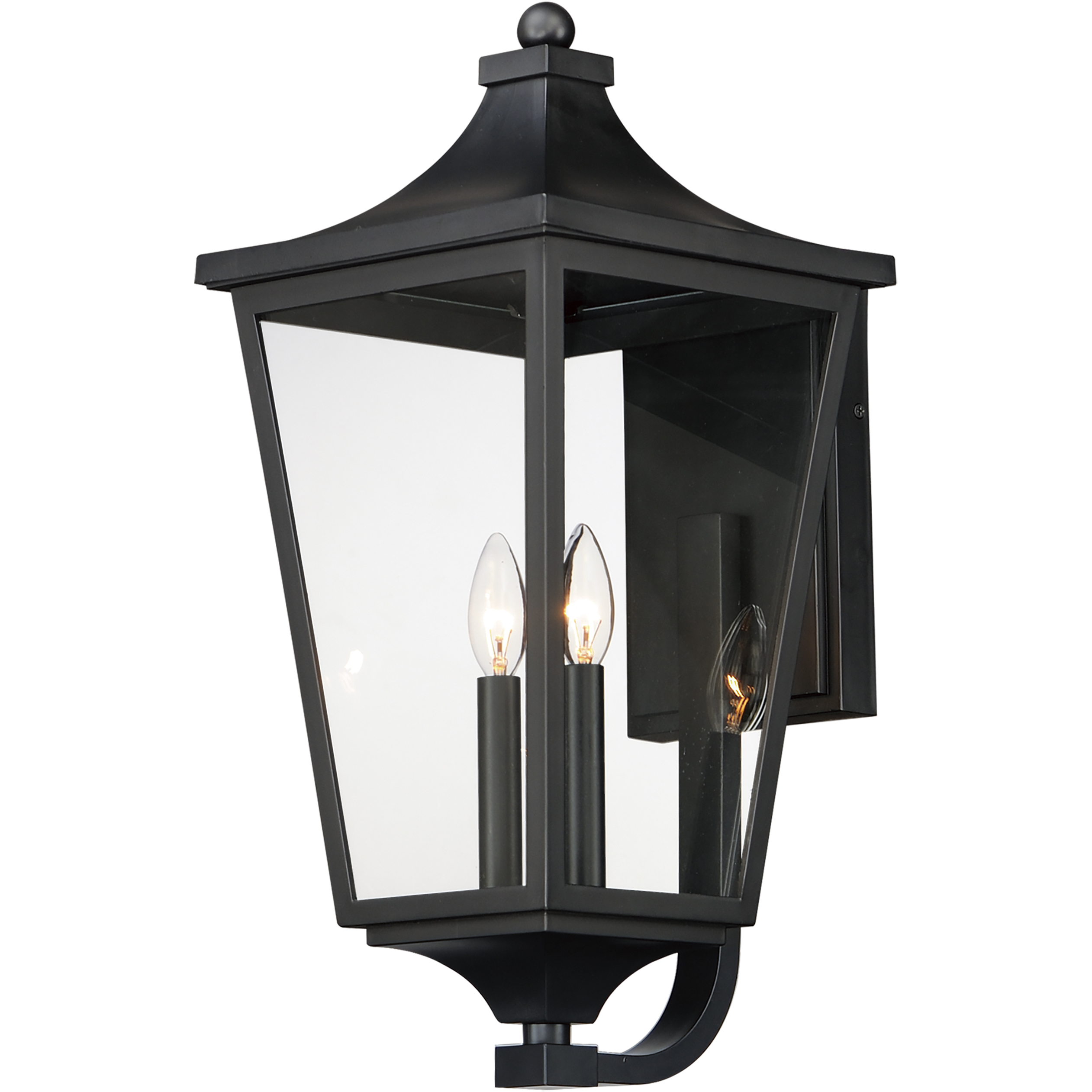 Sutton Place VX 2 Light 22 inch Black Outdoor Wall Mount