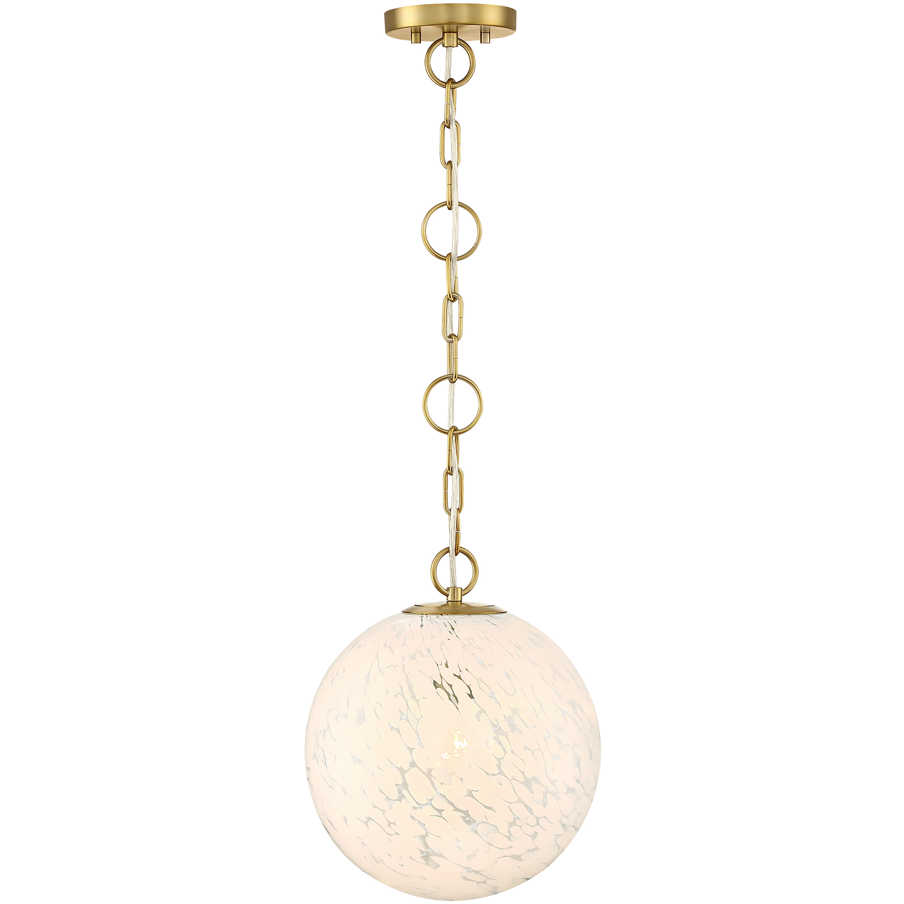 Wine Flower 1 Light 11.75 inch Brushed Gold Pendant Ceiling Light