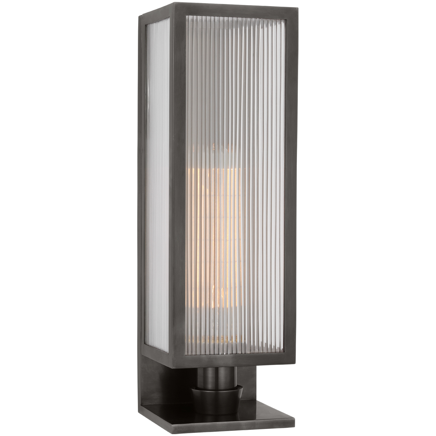 Visual Comfort Signature Collection Barbara Barry York LED 5 inch Bronze Single Box Sconce Wall Light BBL2180BZ-CRB - Open Box
