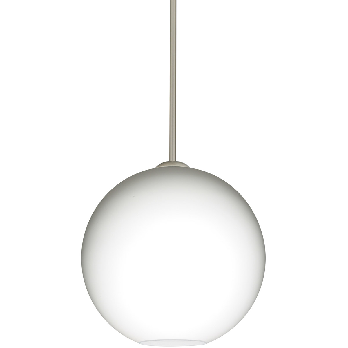 Coco 12 1 Light Satin Nickel Stem Pendant Ceiling Light in Incandescent, Opal Matte Glass