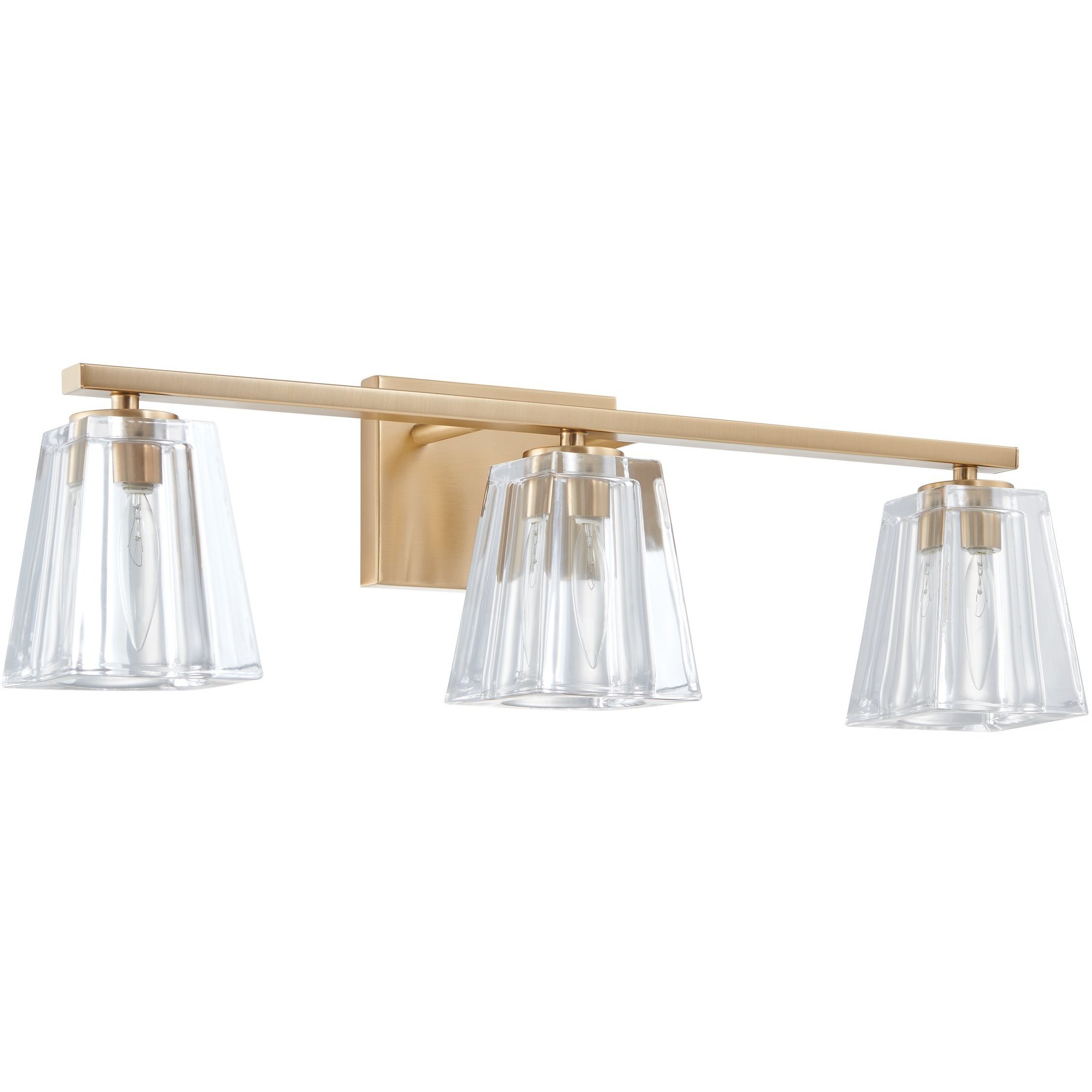 Valentin 3 Light 24 inch Champagne Gold Vanity Light Wall Light
