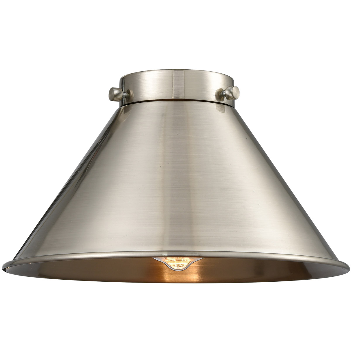 Franklin Restoration Briarcliff Brushed Satin Nickel 10 inch Metal Shade
