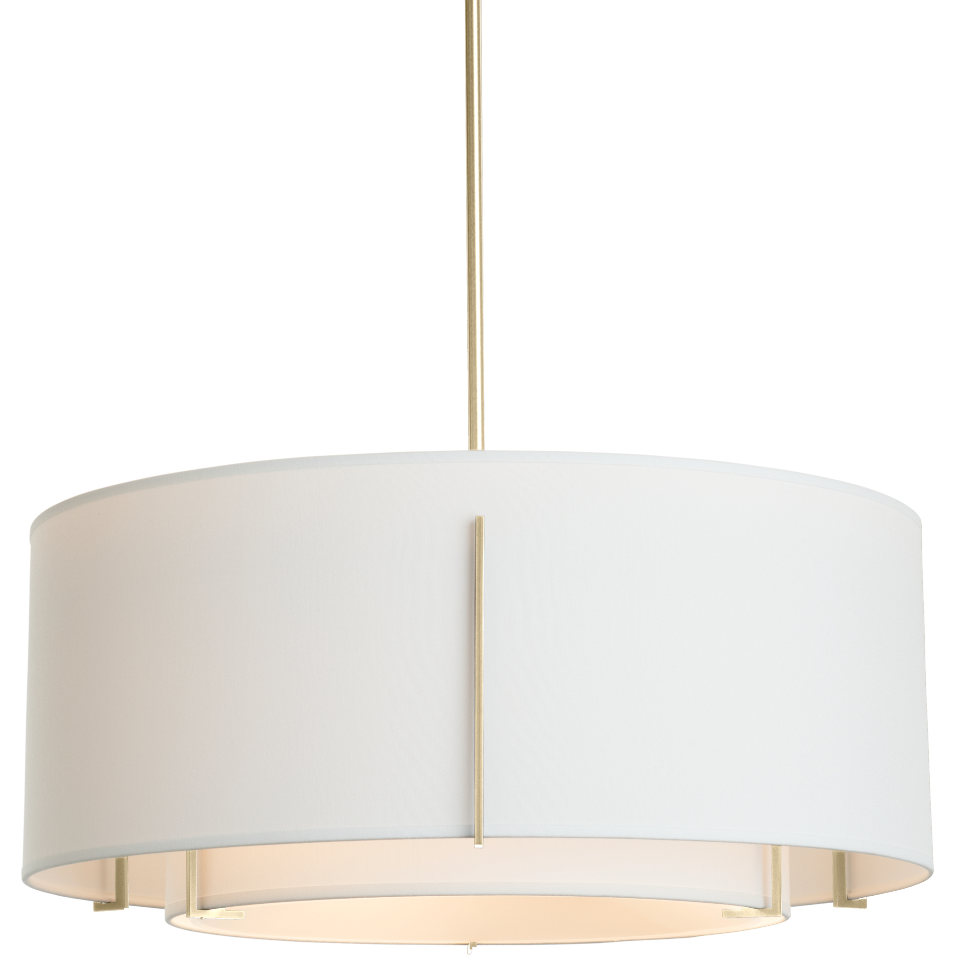 Exos 3 Light 23 inch Modern Brass Pendant Ceiling Light in Natural Anna