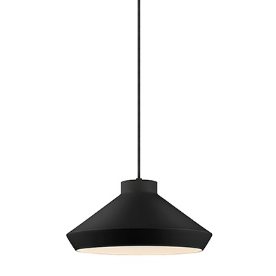 Koma 1 Light 15 inch Satin Black Pendant Ceiling Light