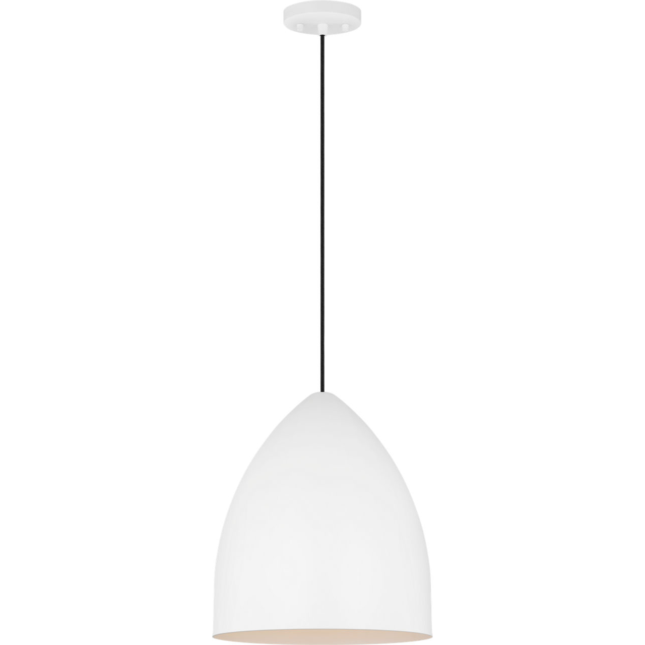 Drew & Jonathan Scott Huron 1 Light 13 inch Matte White Pendant Ceiling Light