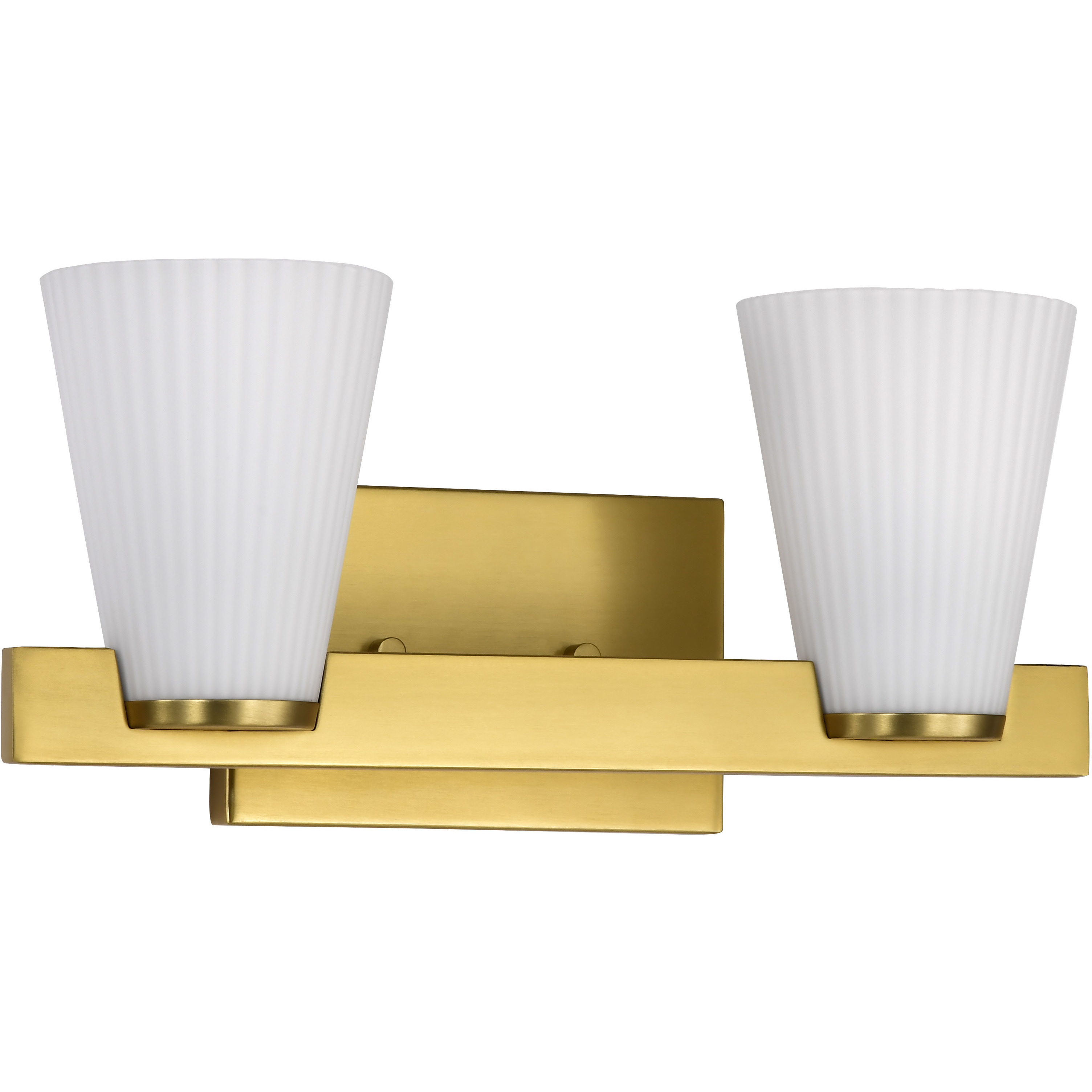 Royale 14.63 inch Burnished Brass Vanity Wall Light