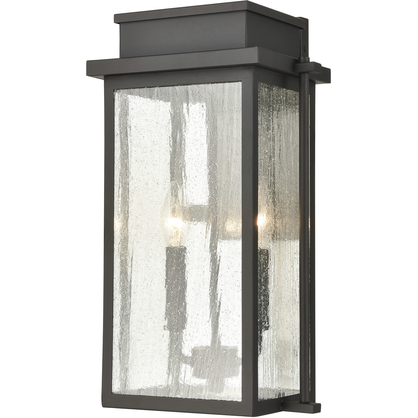 Braddock 2 Light 17 inch Architectural Bronze Outdoor Wall Sconce